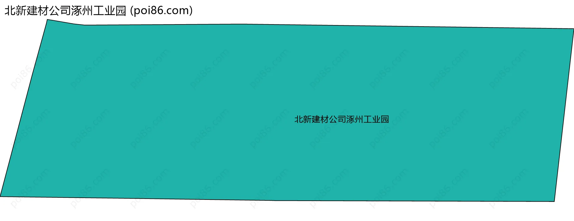 北新建材公司涿州工业园边界地图
