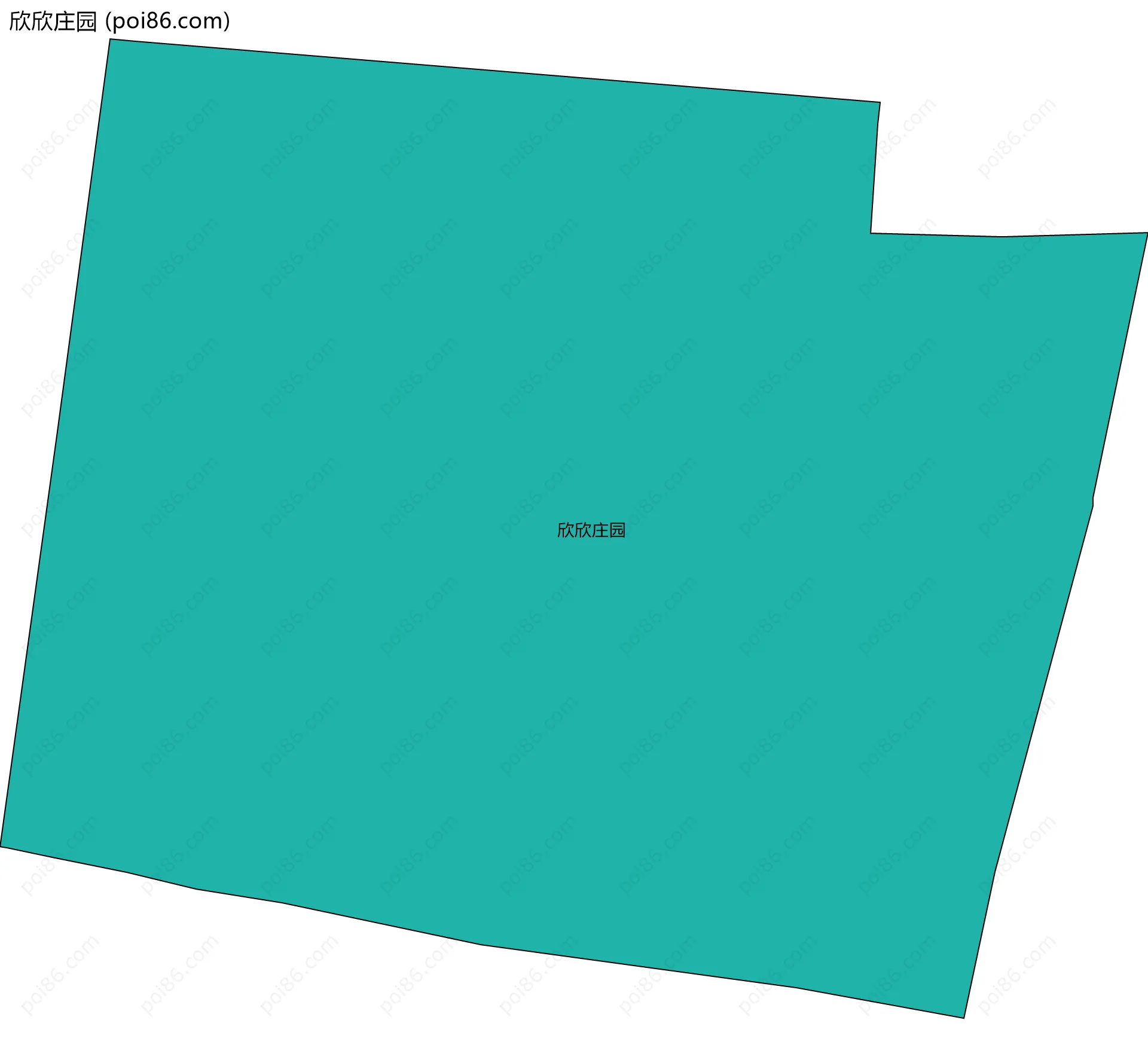 欣欣庄园边界地图