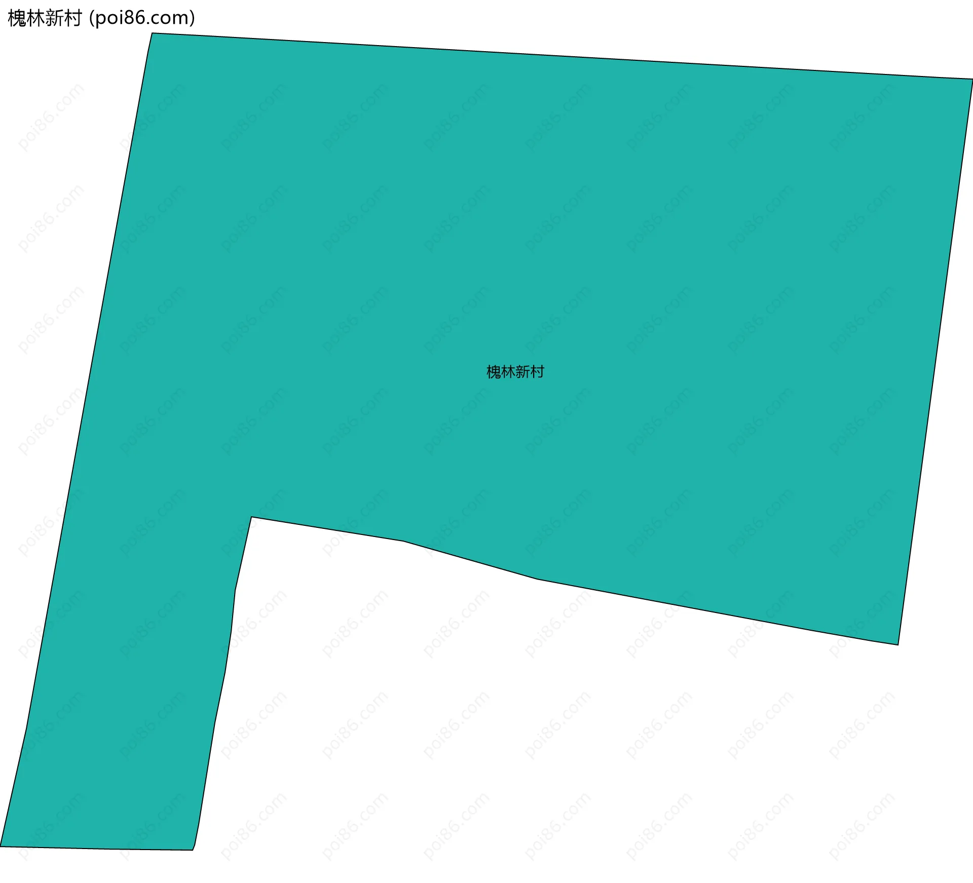槐林新村边界地图