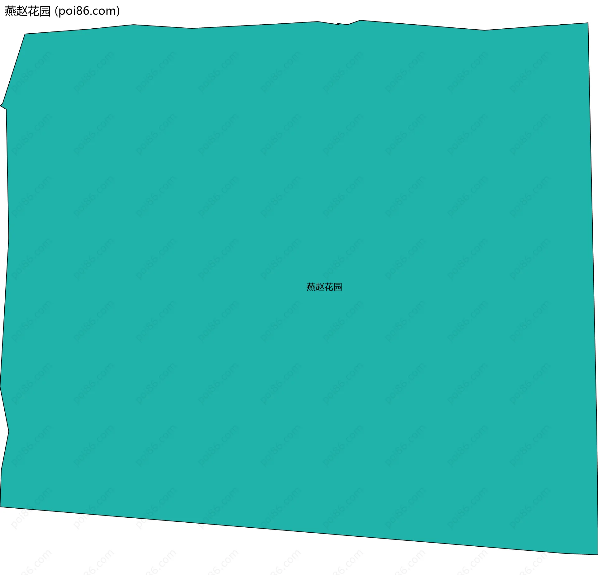 燕赵花园边界地图