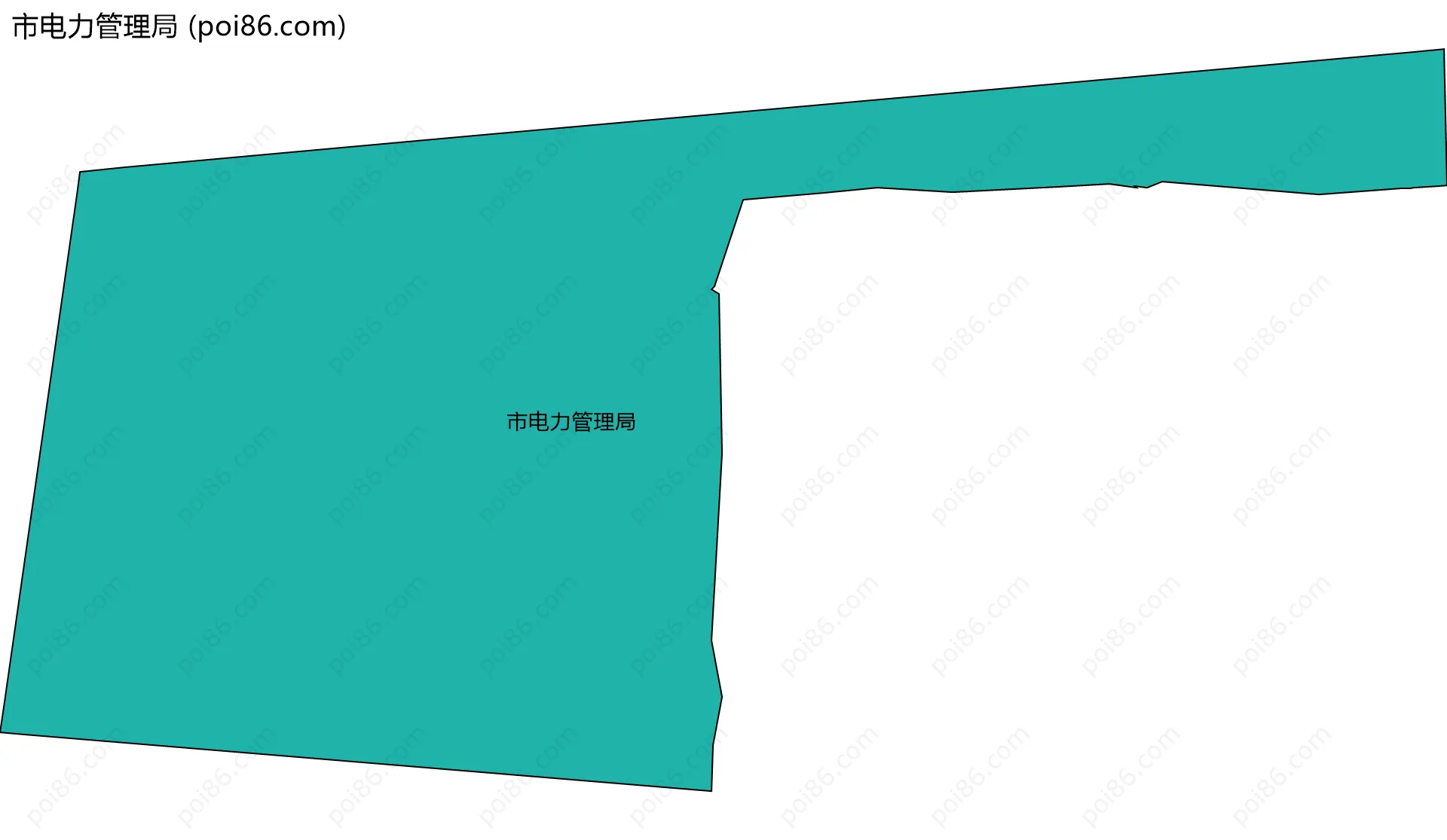 市电力管理局边界地图