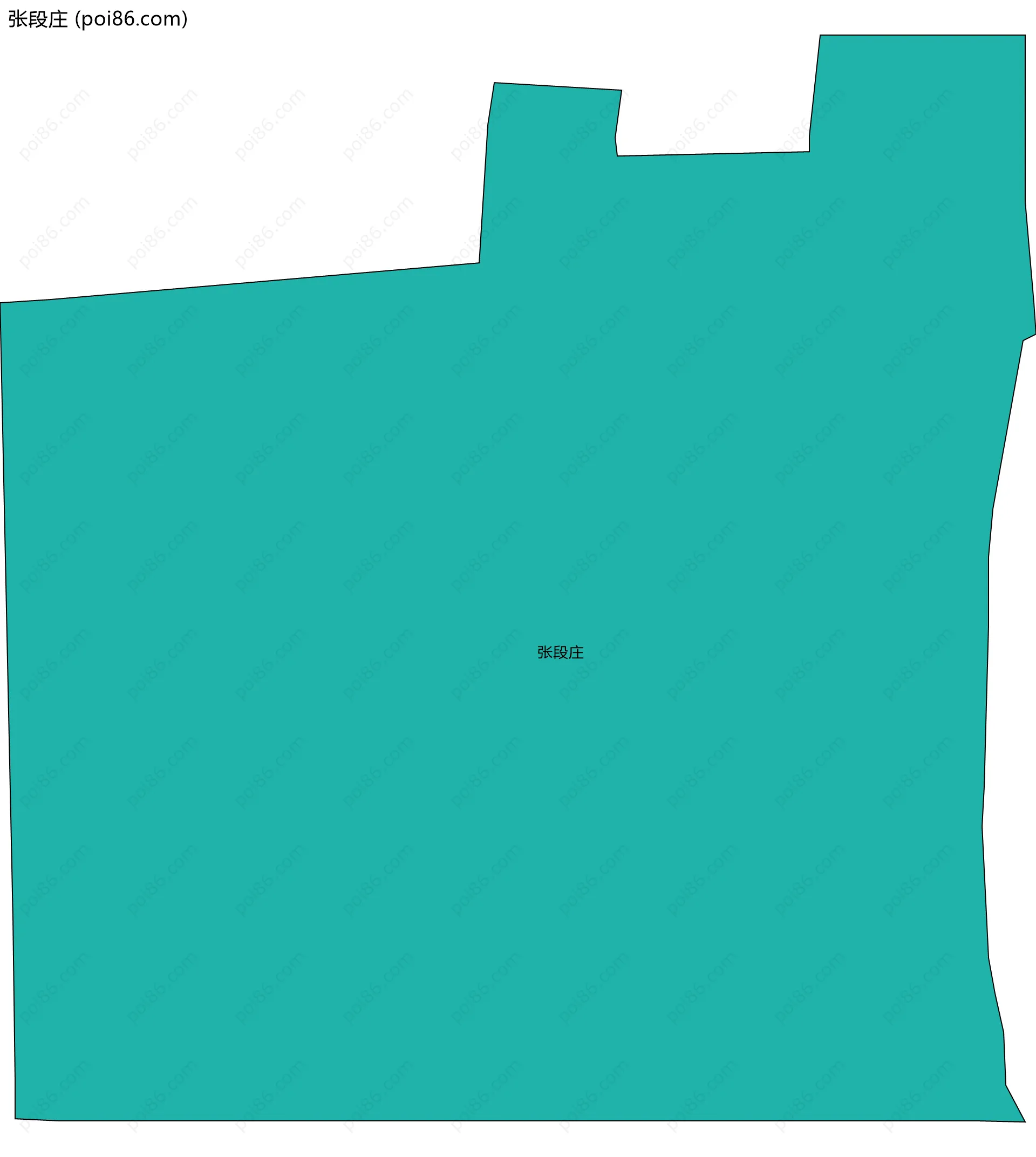 张段庄边界地图