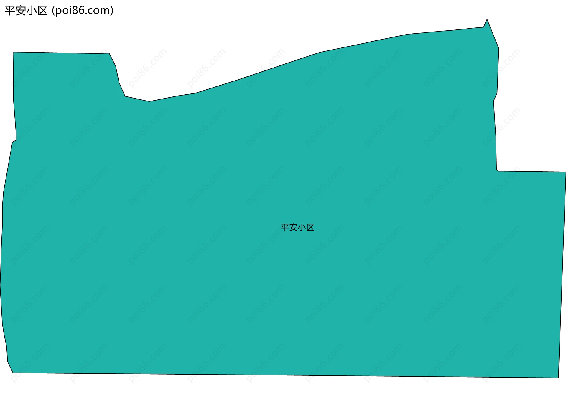 平安小区边界地图
