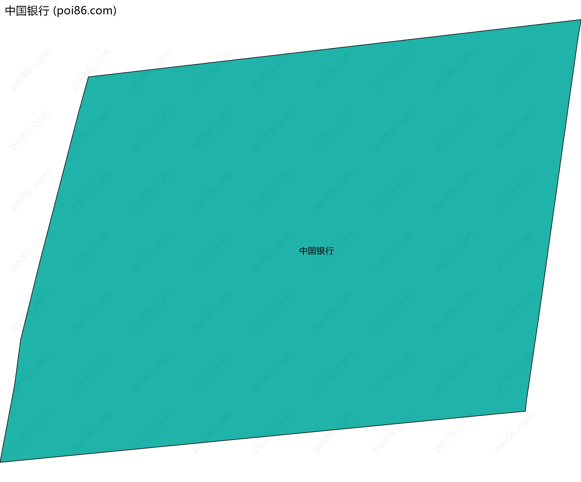 中国银行边界地图
