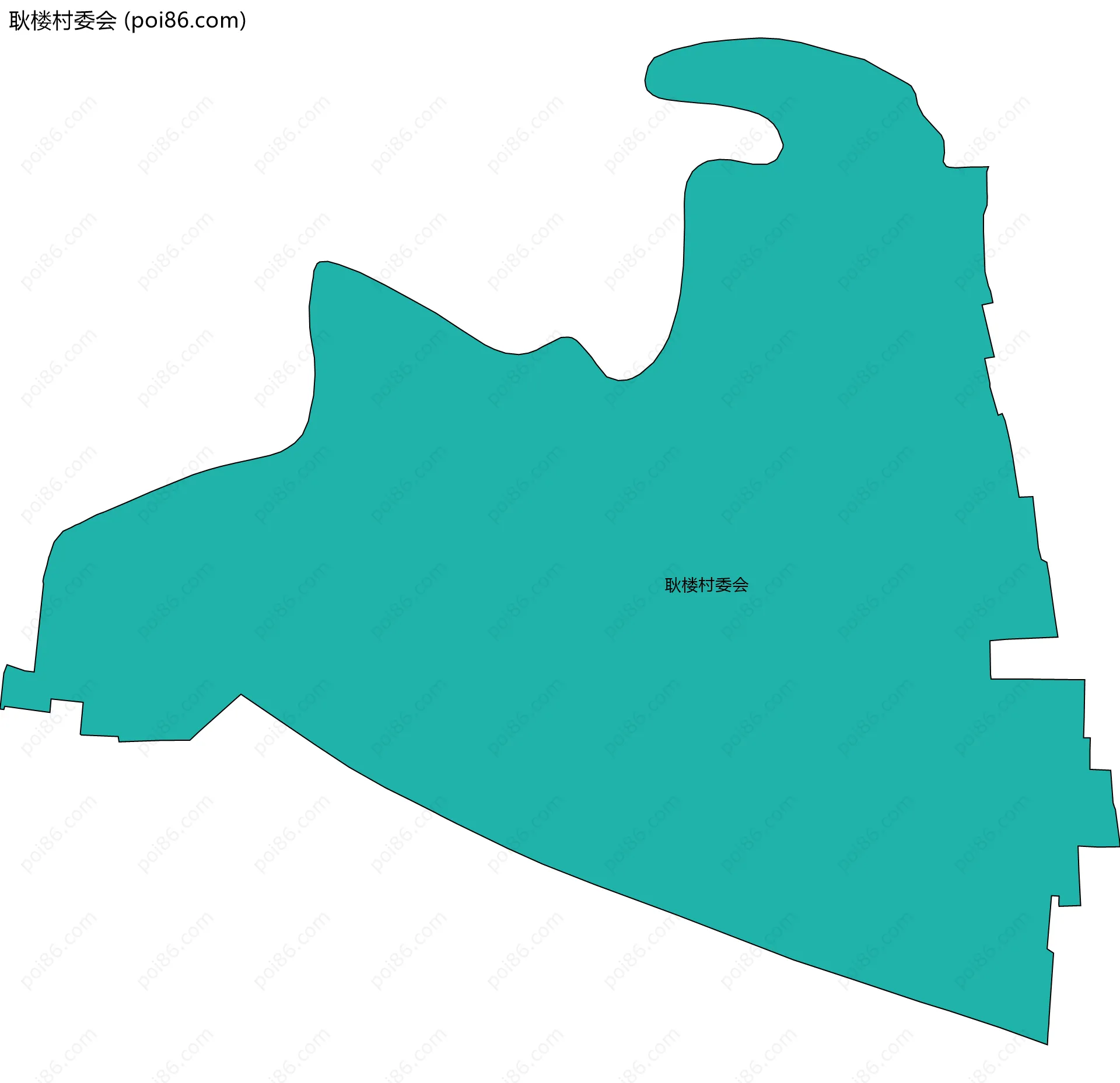 耿楼村委会边界地图