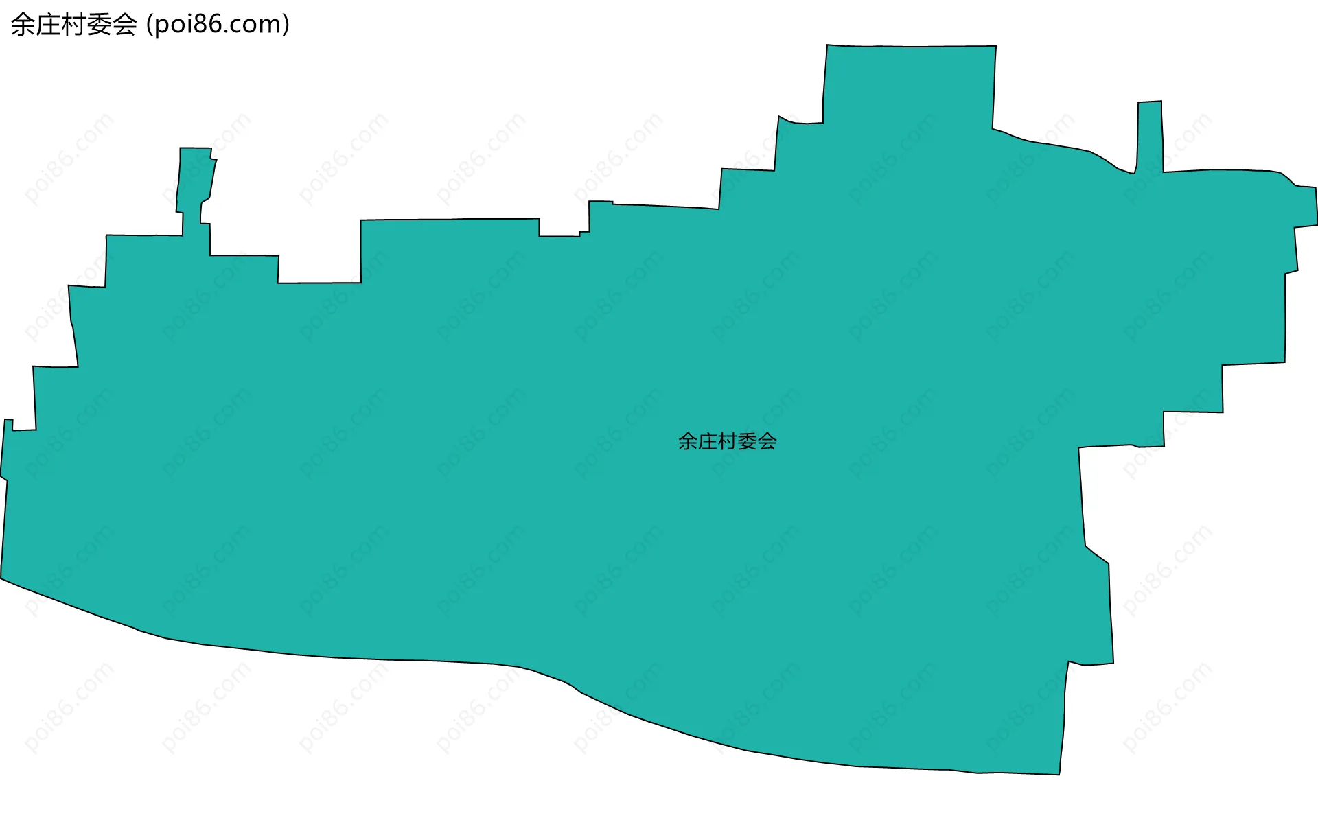 余庄村委会边界地图