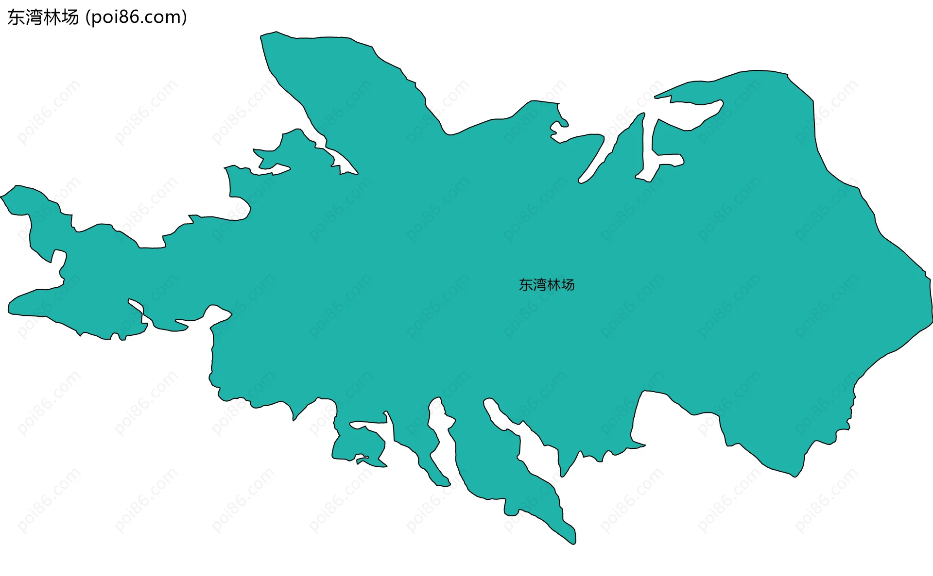 东湾林场边界地图