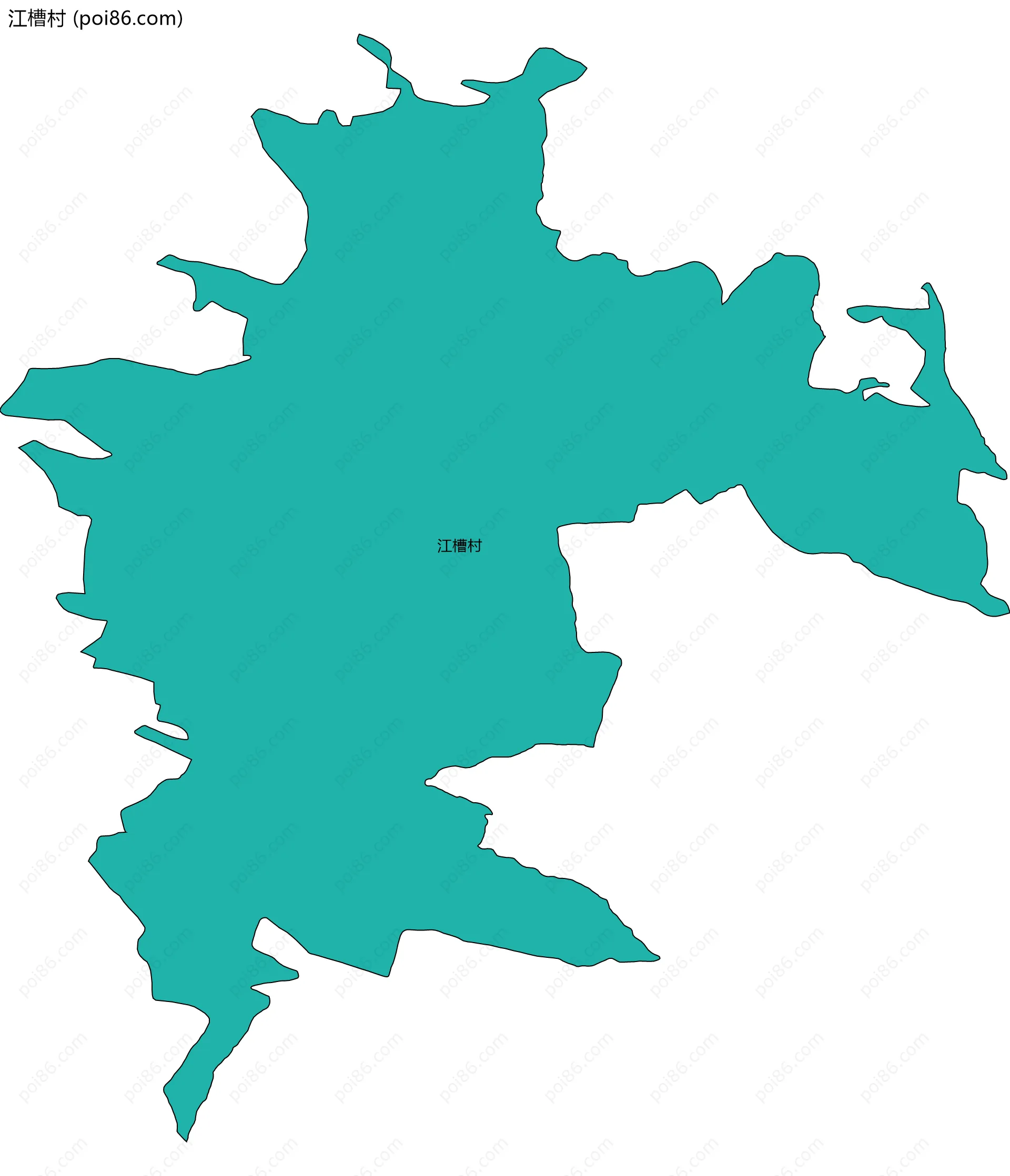 江槽村边界地图