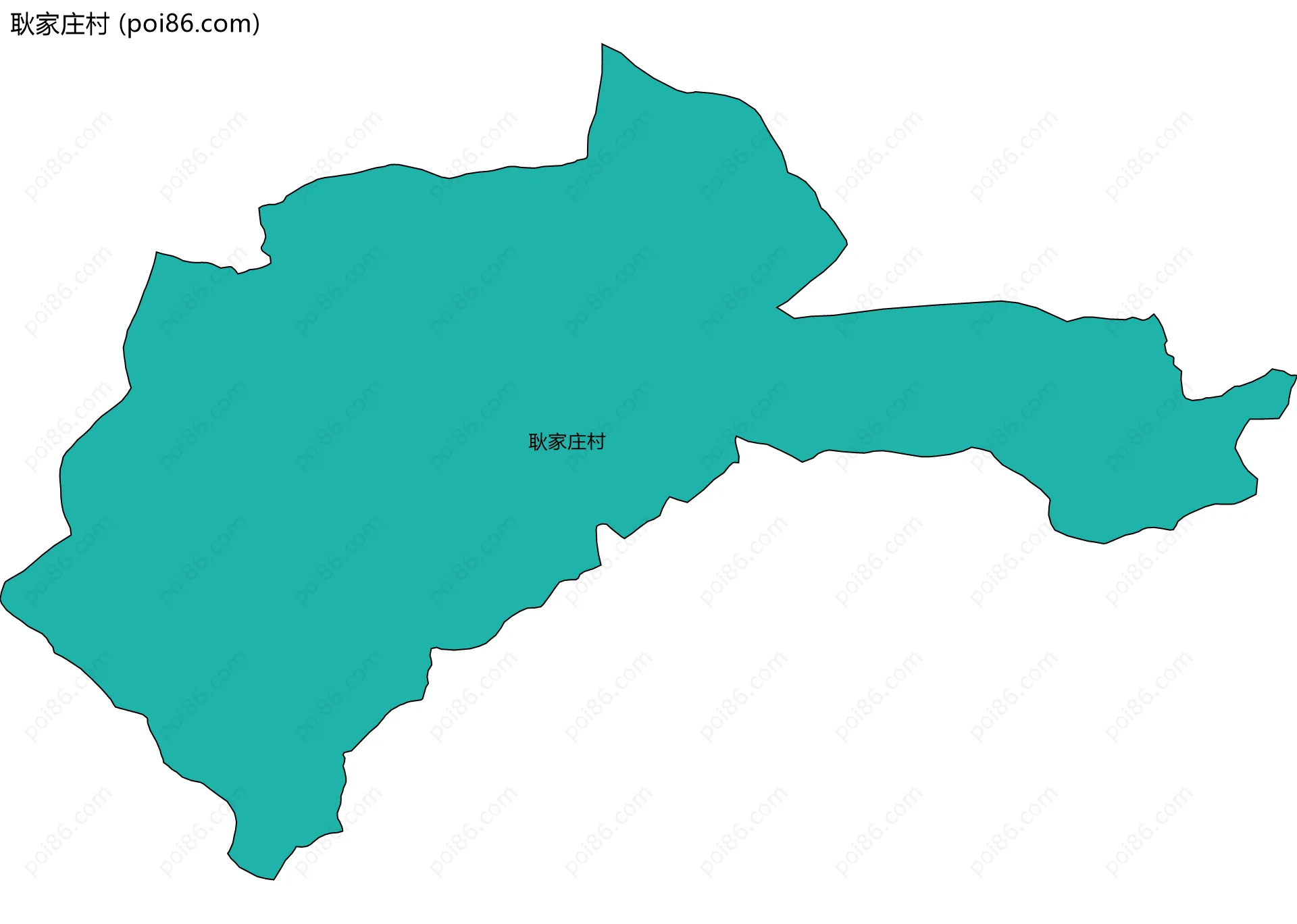 耿家庄村边界地图