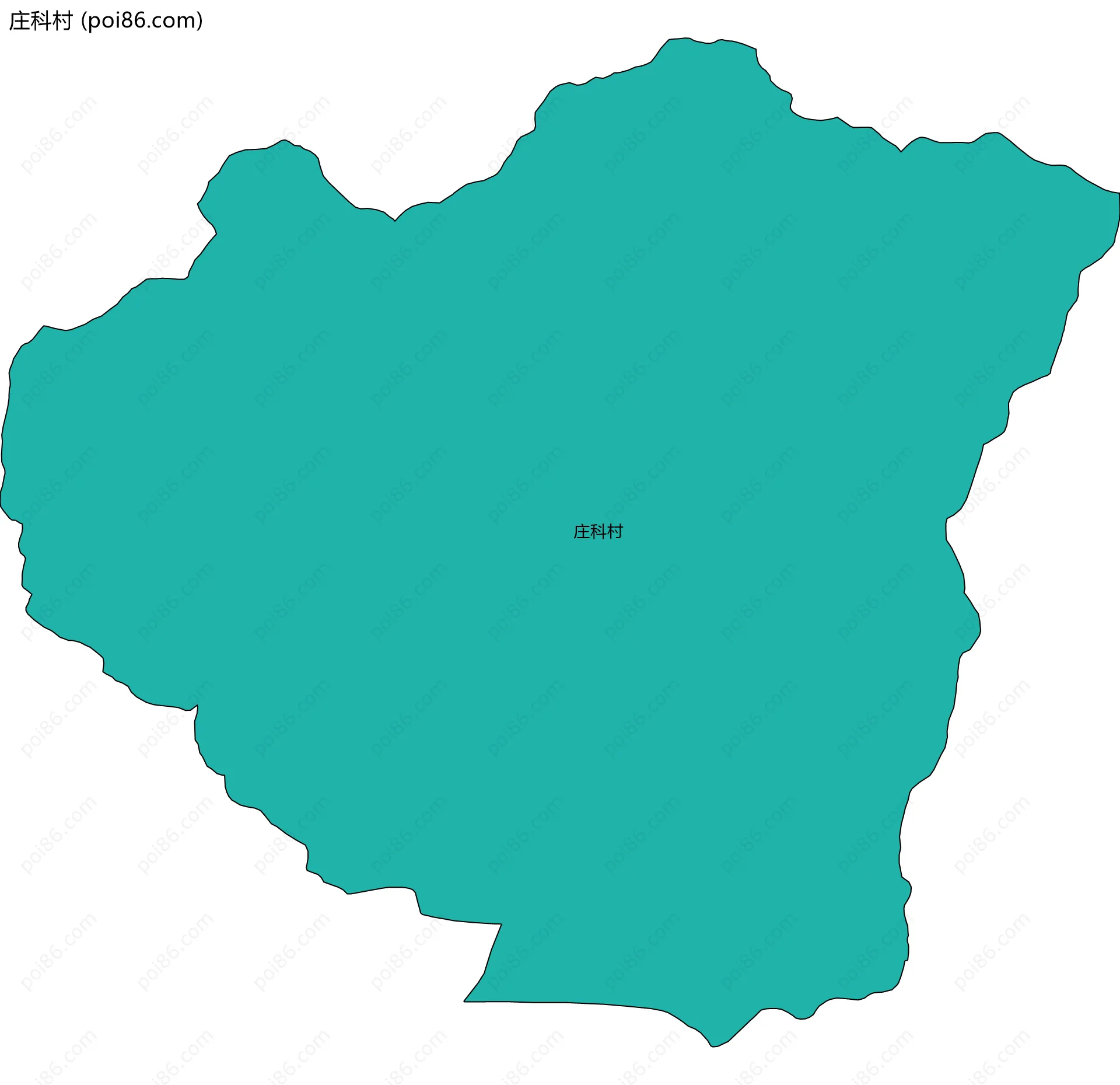 庄科村边界地图