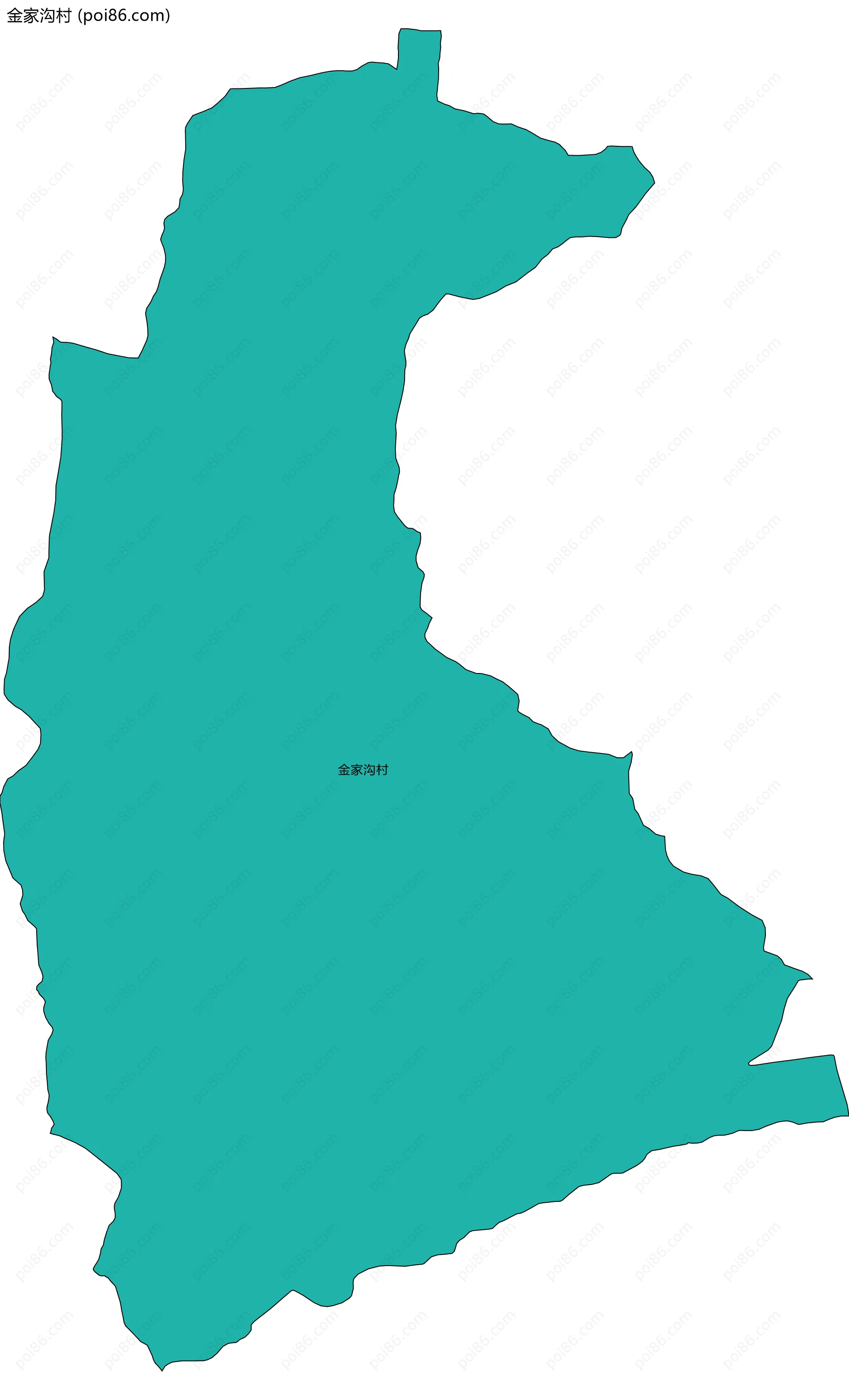 金家沟村边界地图