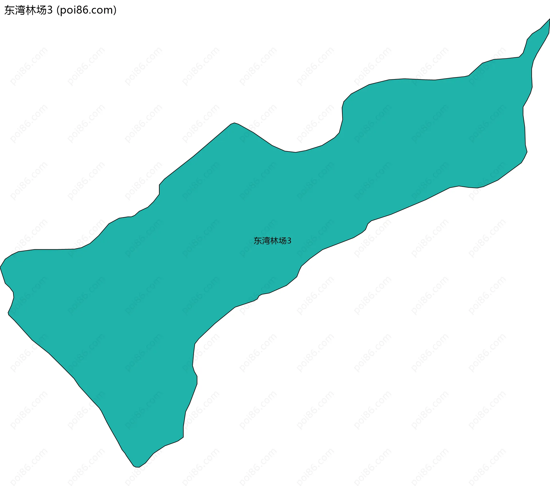 东湾林场3边界地图