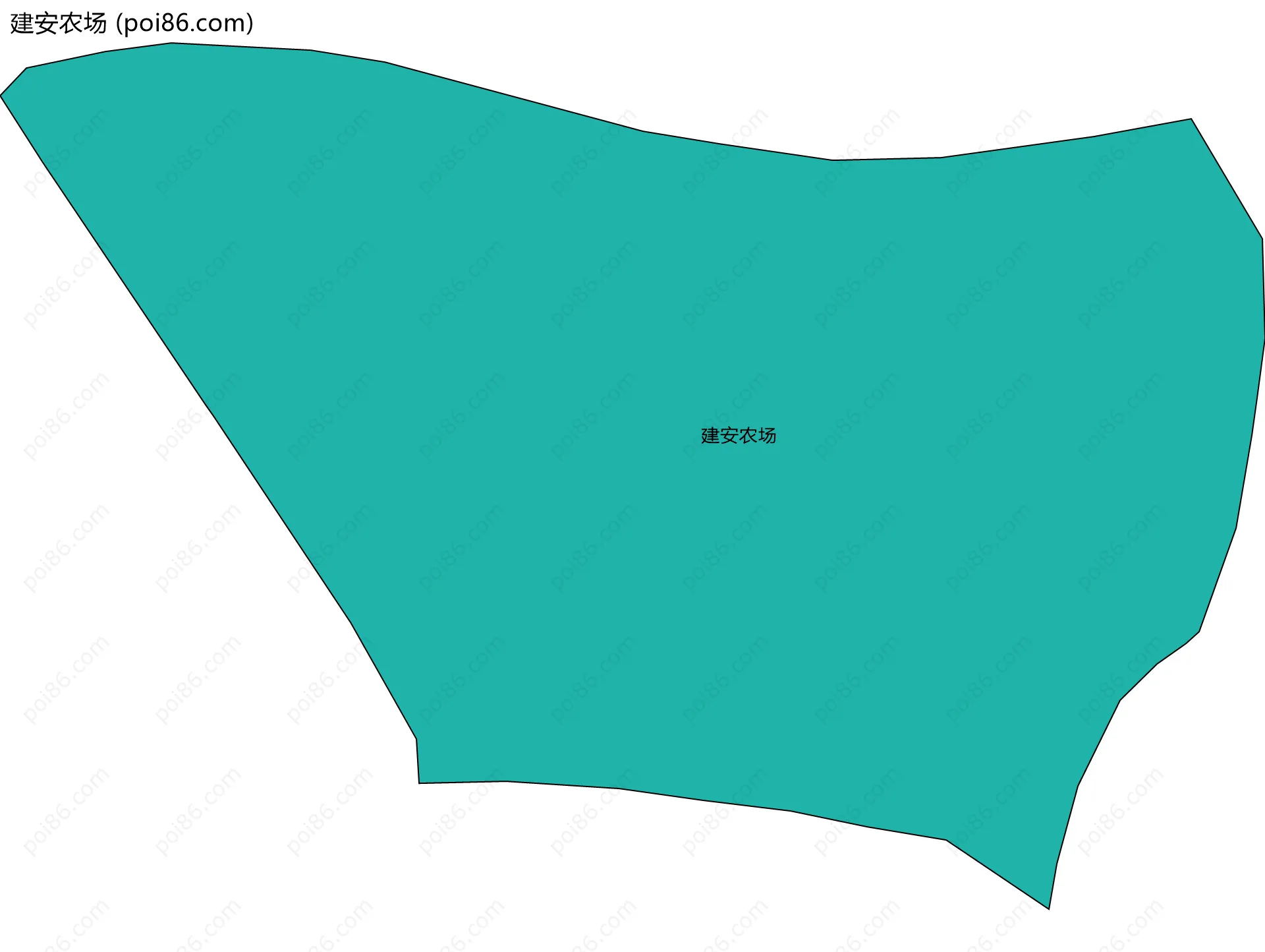 建安农场边界地图
