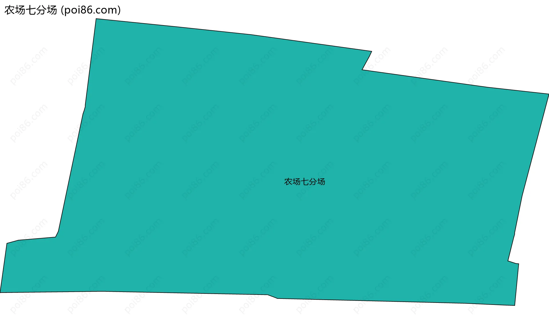 农场七分场边界地图