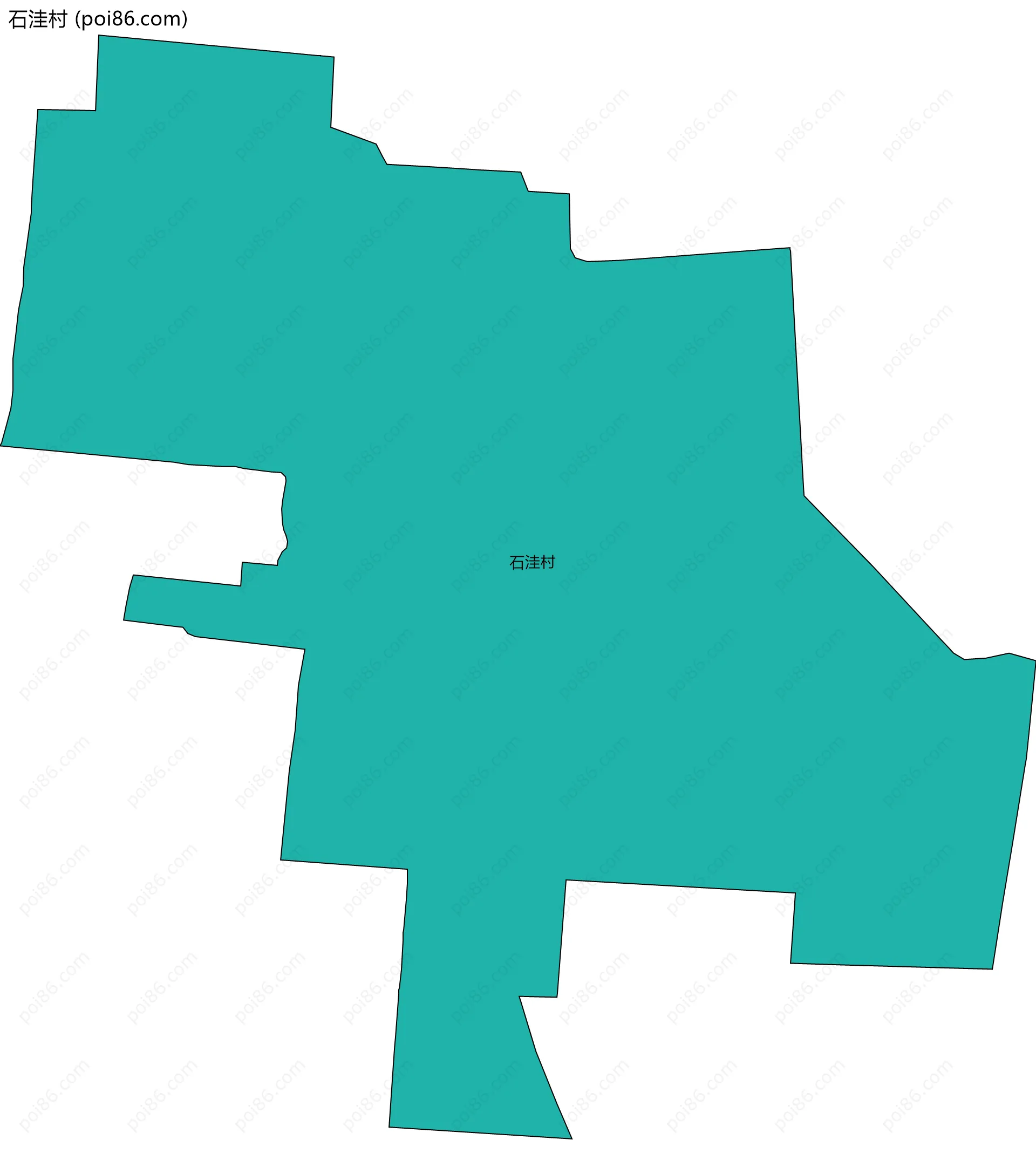 石洼村边界地图