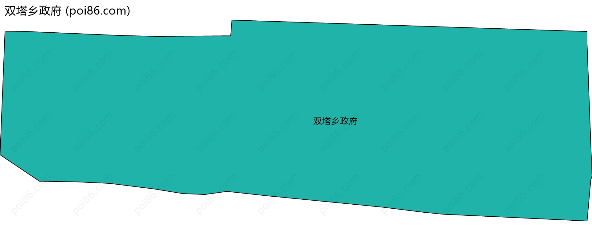 双塔乡政府边界地图