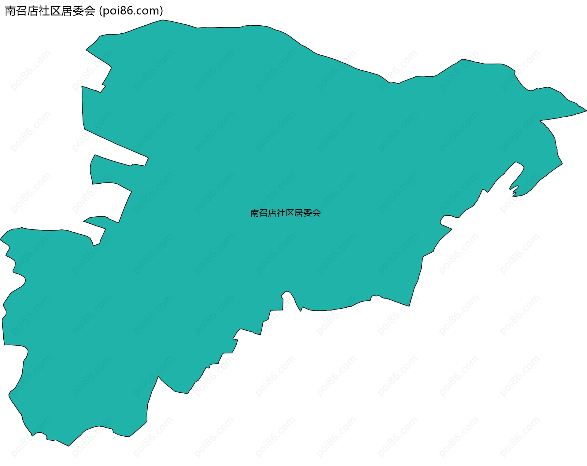 南召店社区居委会边界地图