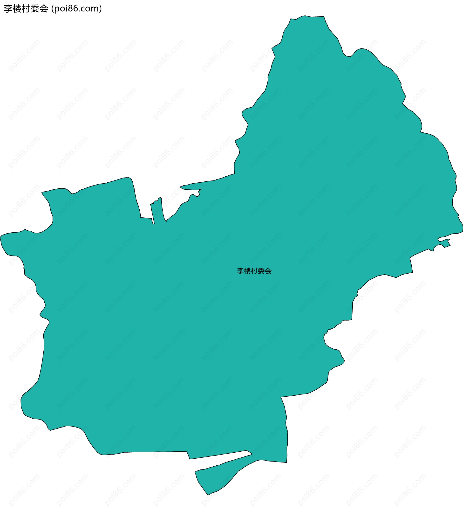 李楼村委会边界地图