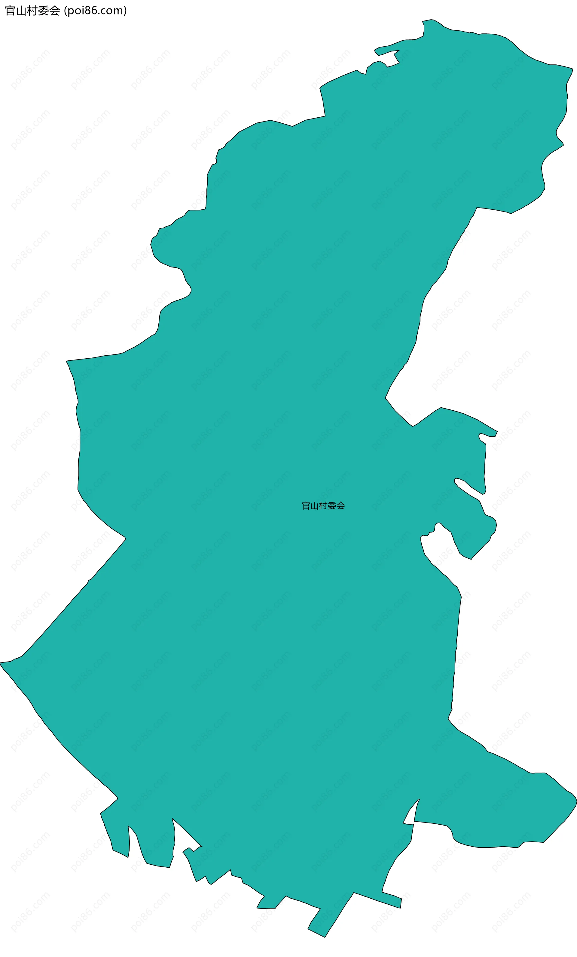 官山村委会边界地图