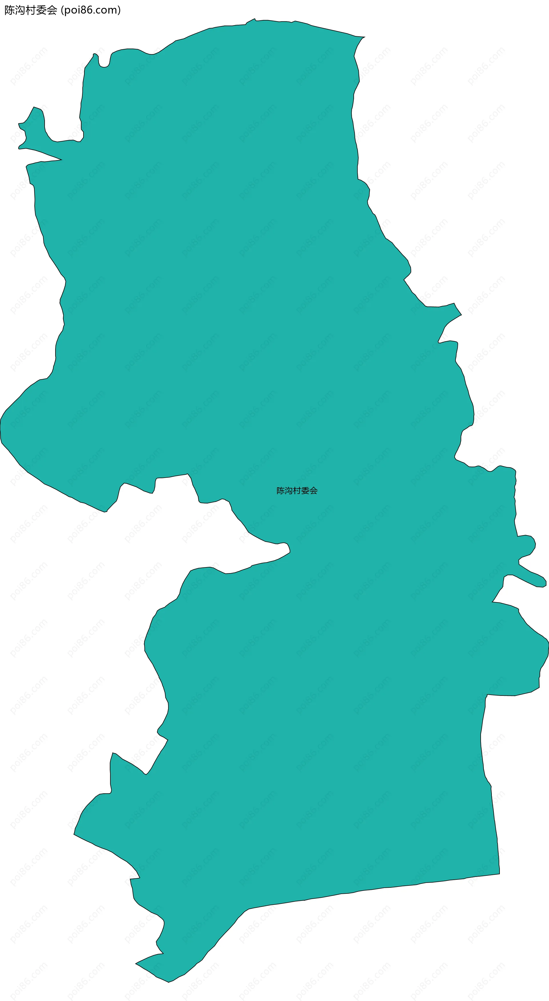 陈沟村委会边界地图