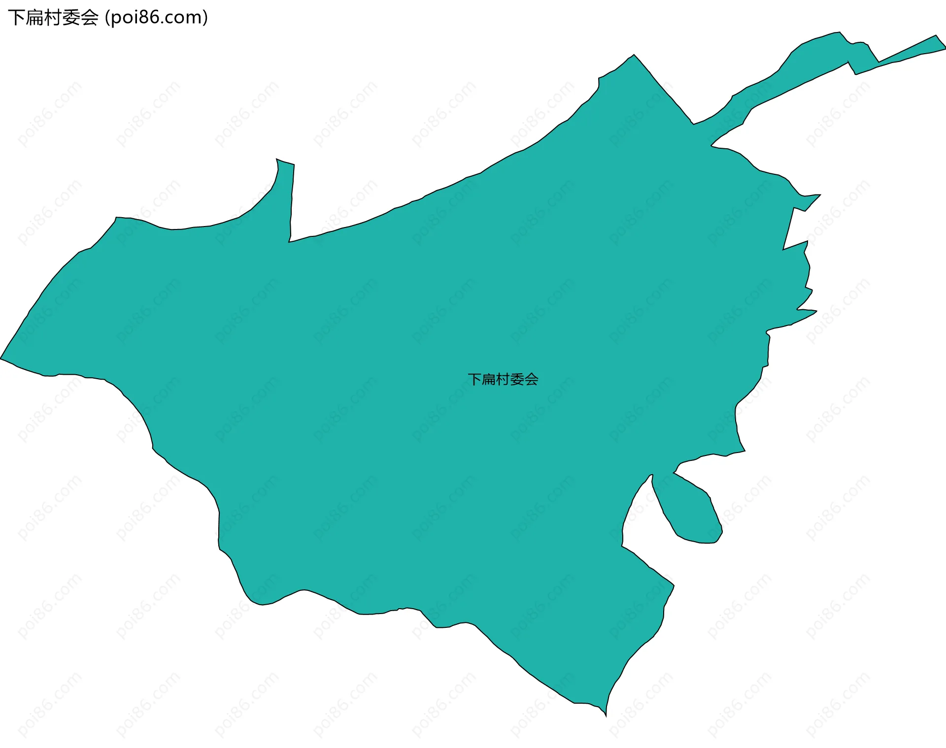 下扁村委会边界地图