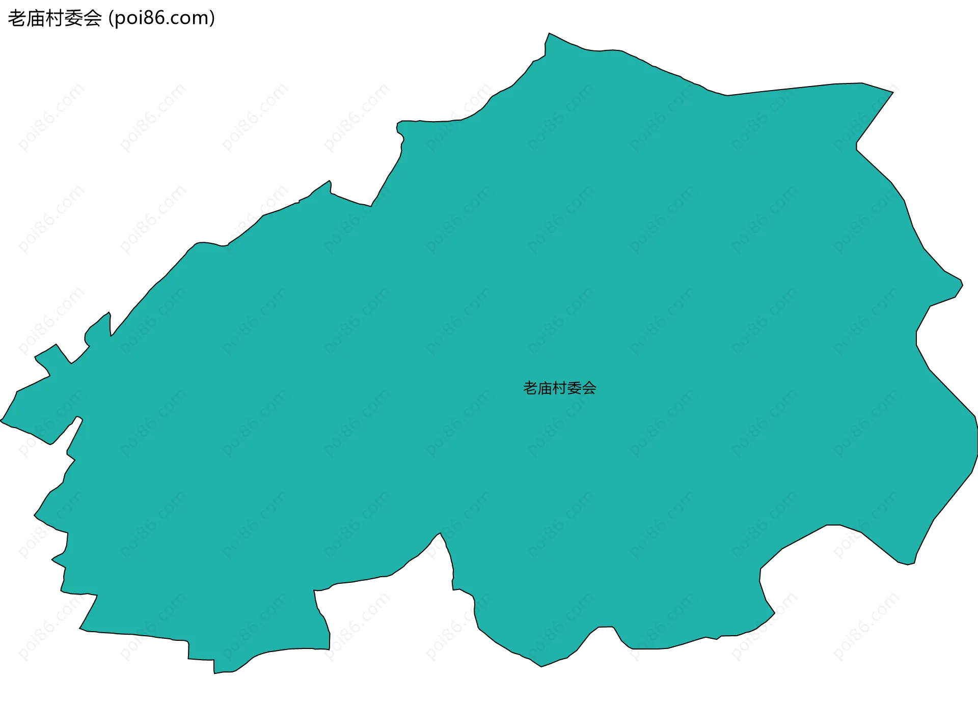 老庙村委会边界地图