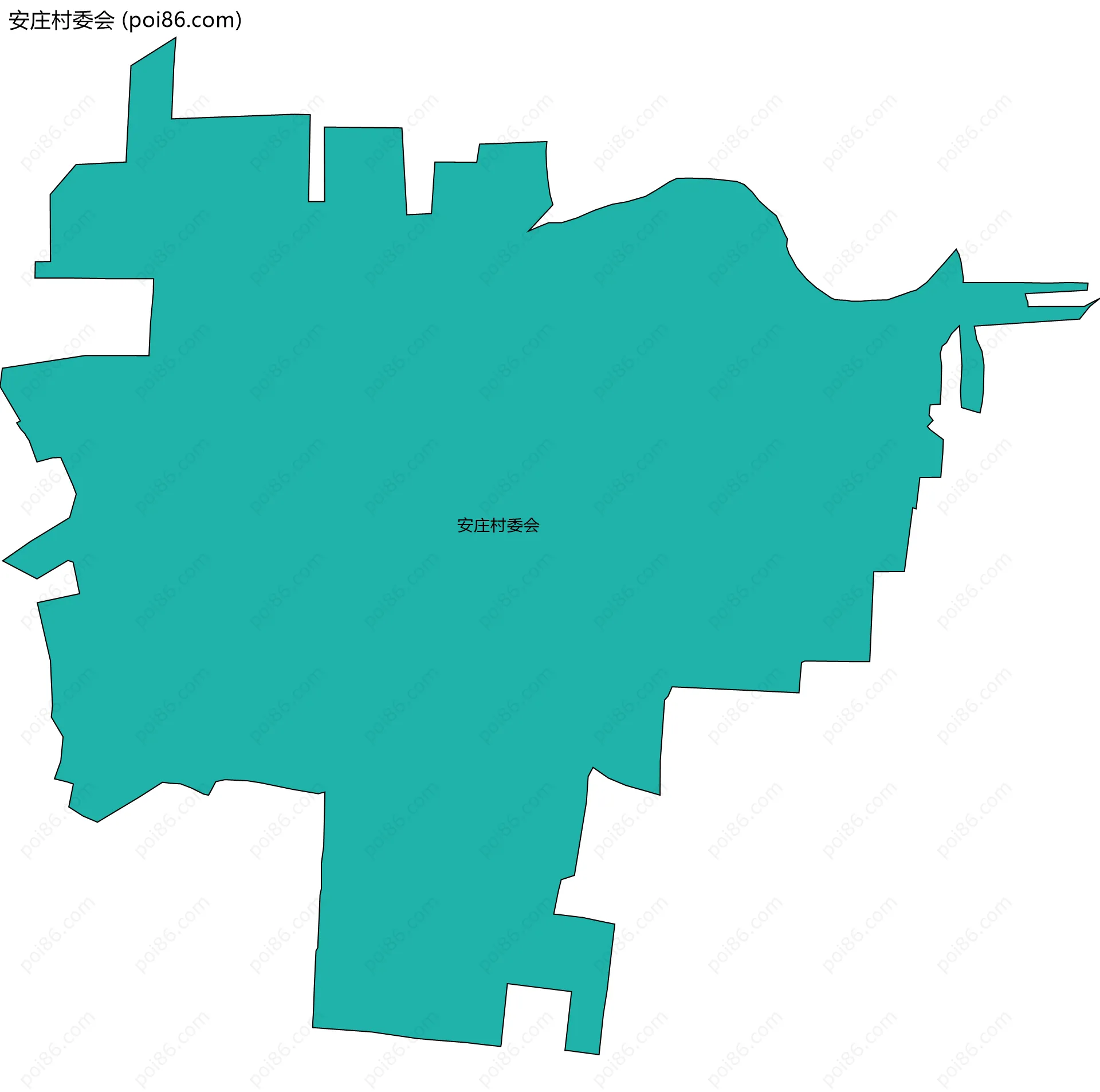 安庄村委会边界地图