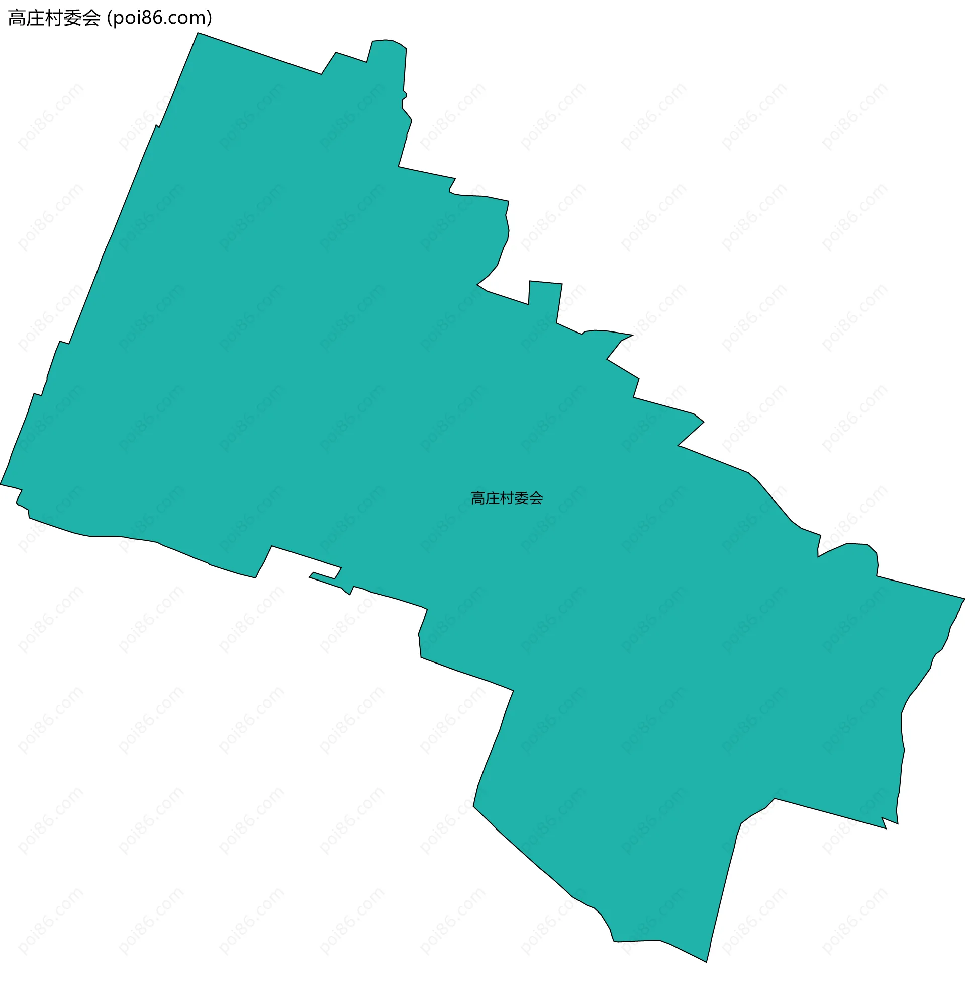 高庄村委会边界地图