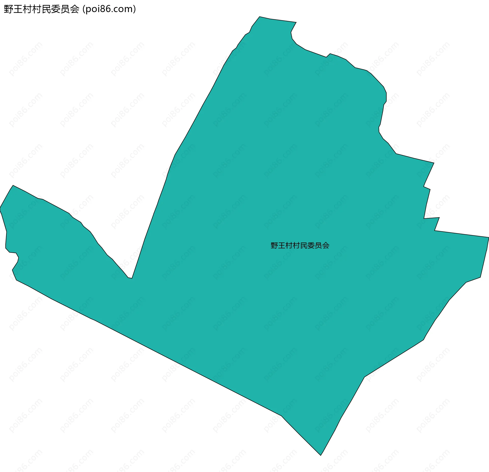 野王村村民委员会边界地图