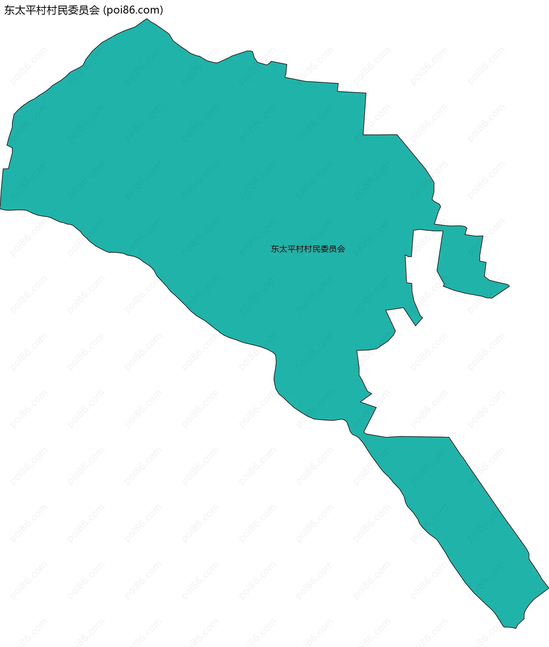 东太平村村民委员会边界地图