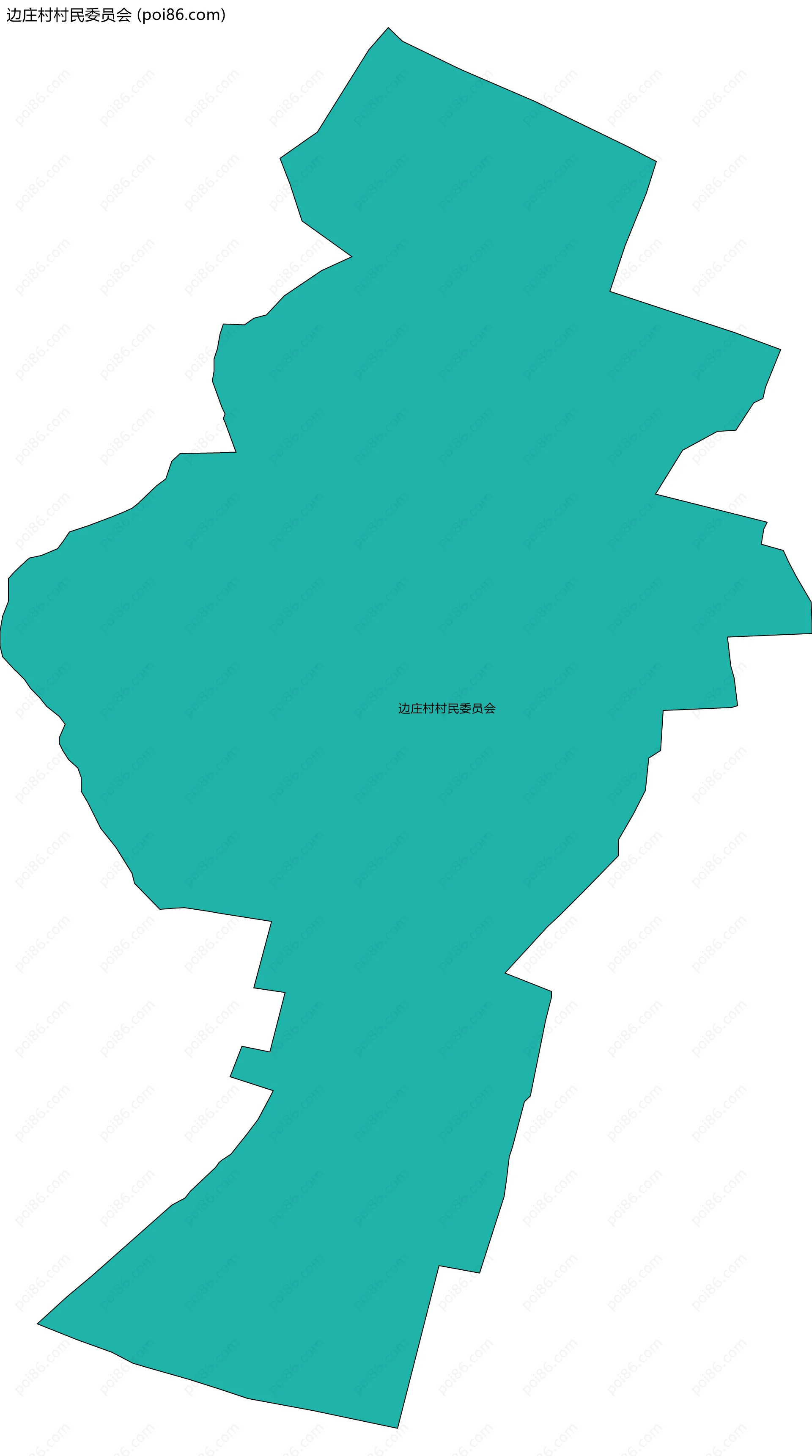 边庄村村民委员会边界地图