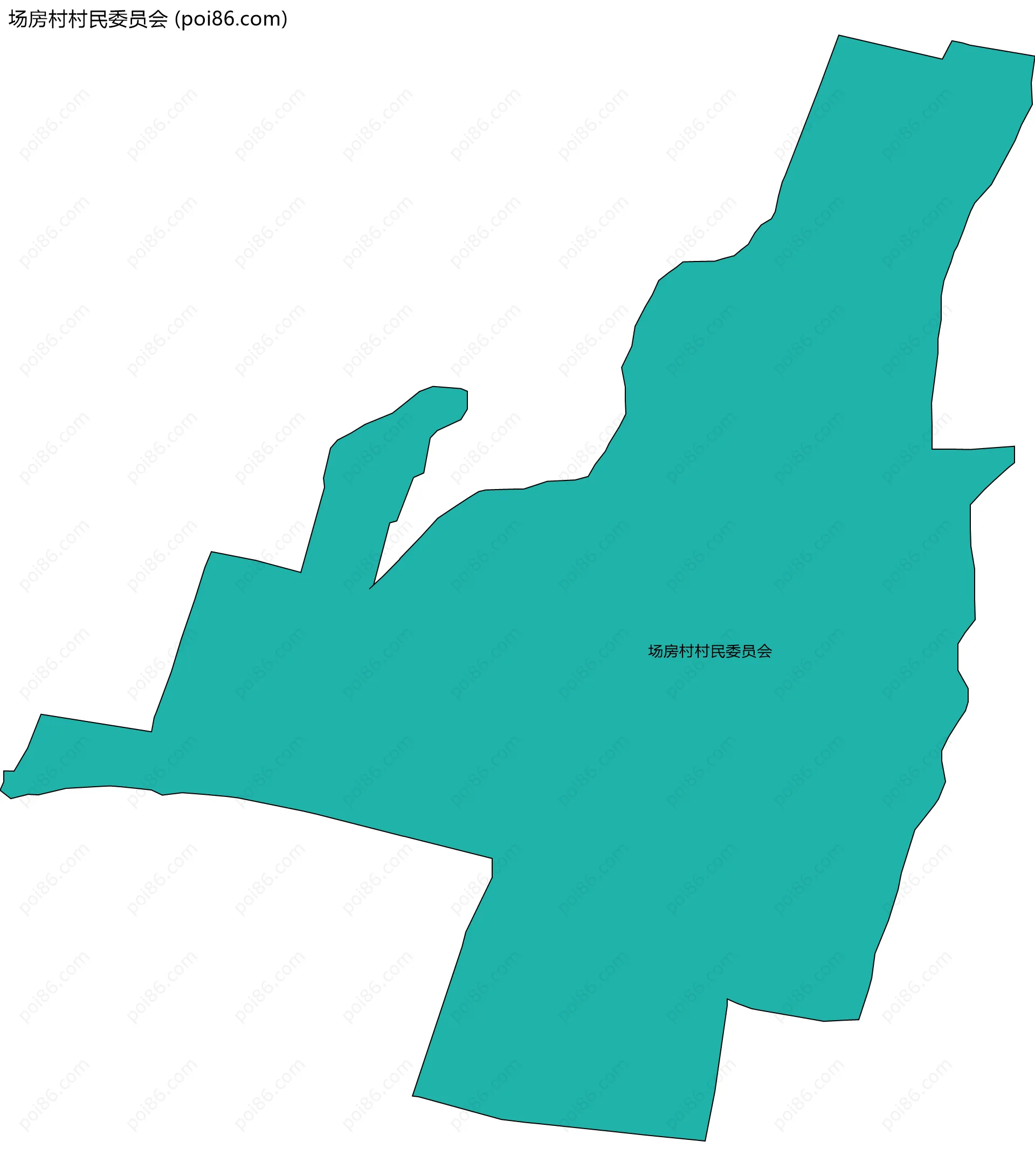 场房村村民委员会边界地图