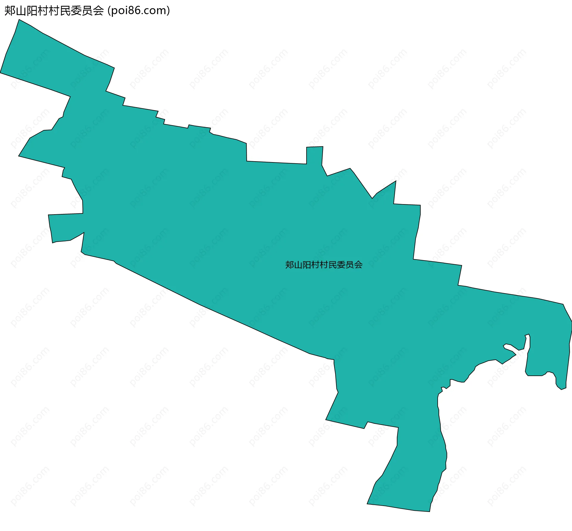 郏山阳村村民委员会边界地图