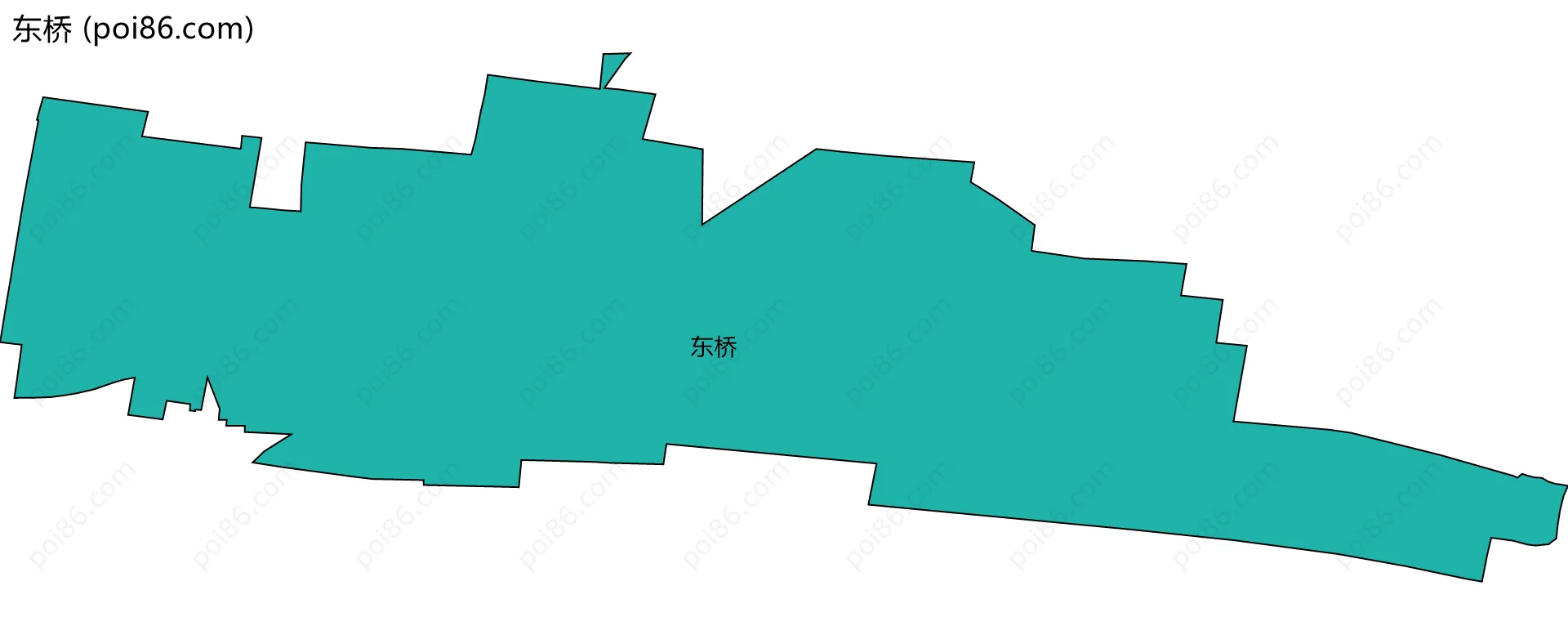 东桥边界地图