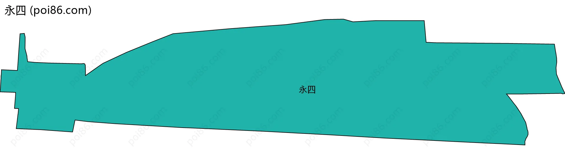 永四边界地图