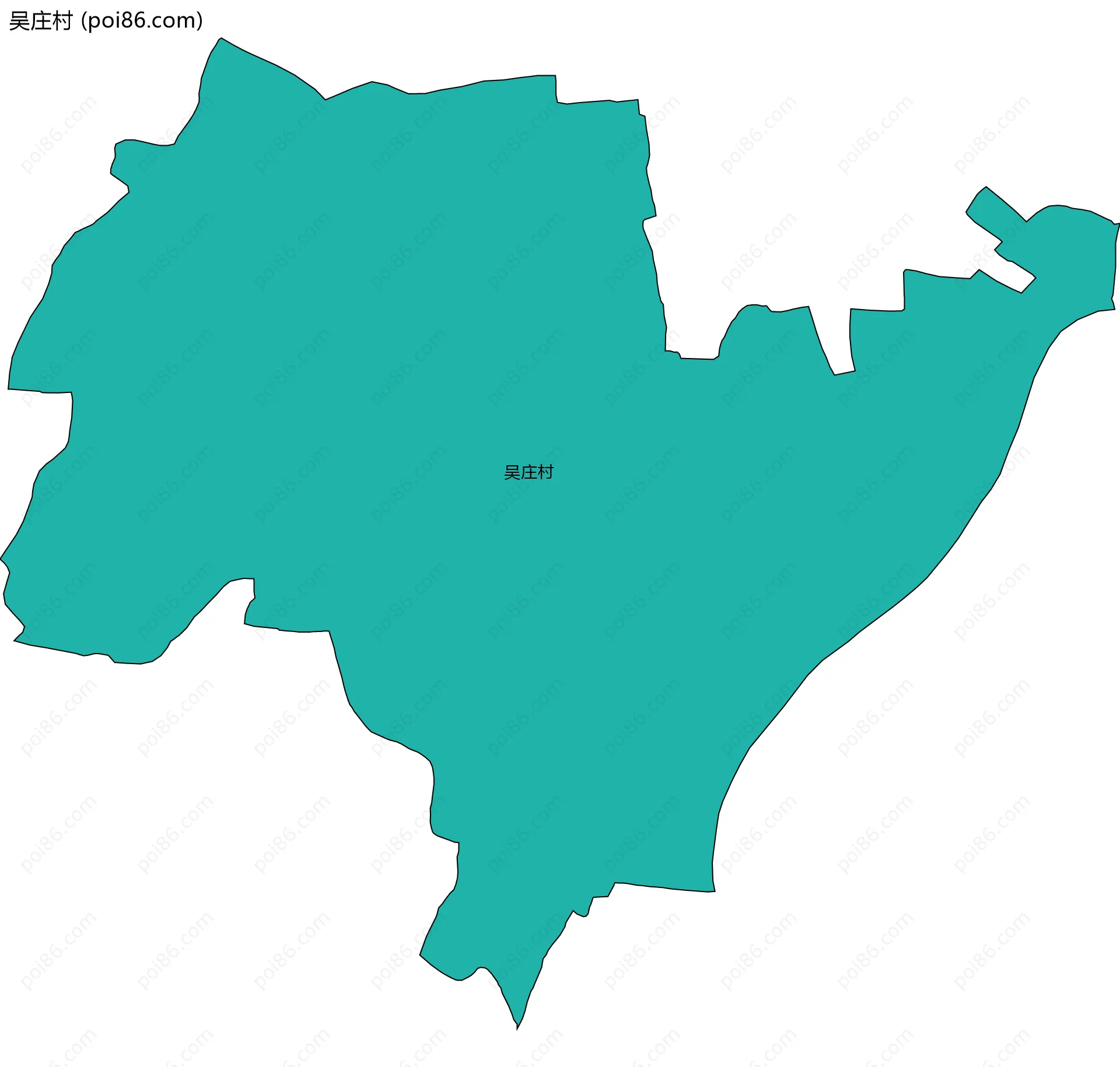 吴庄村边界地图