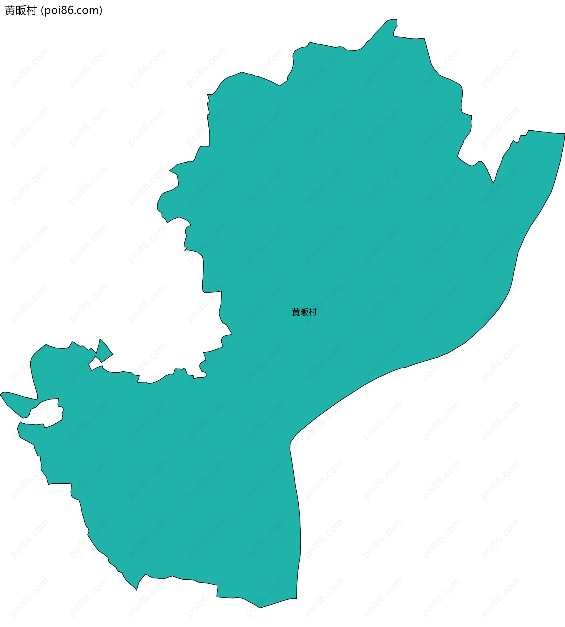 黄畈村边界地图