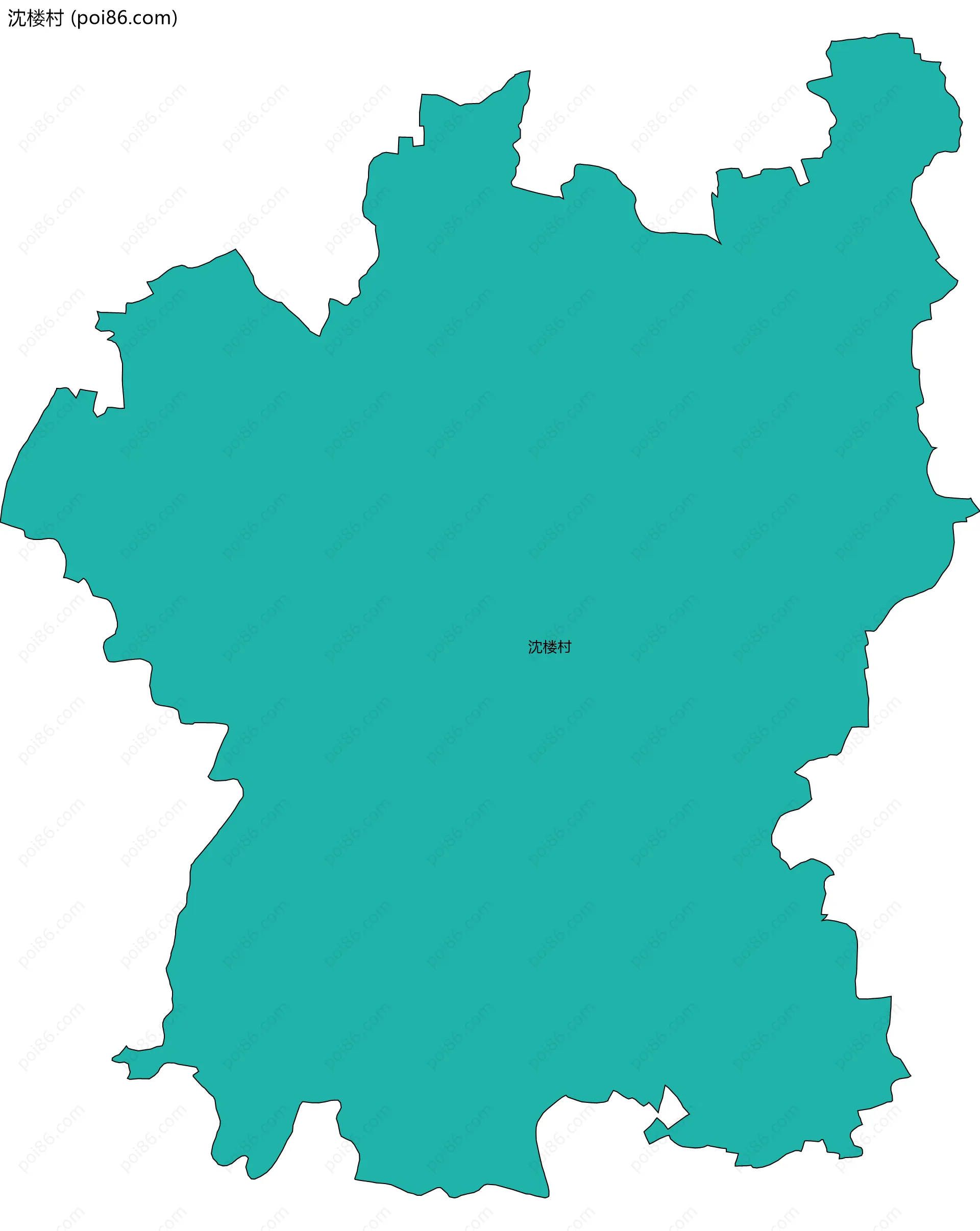 沈楼村边界地图