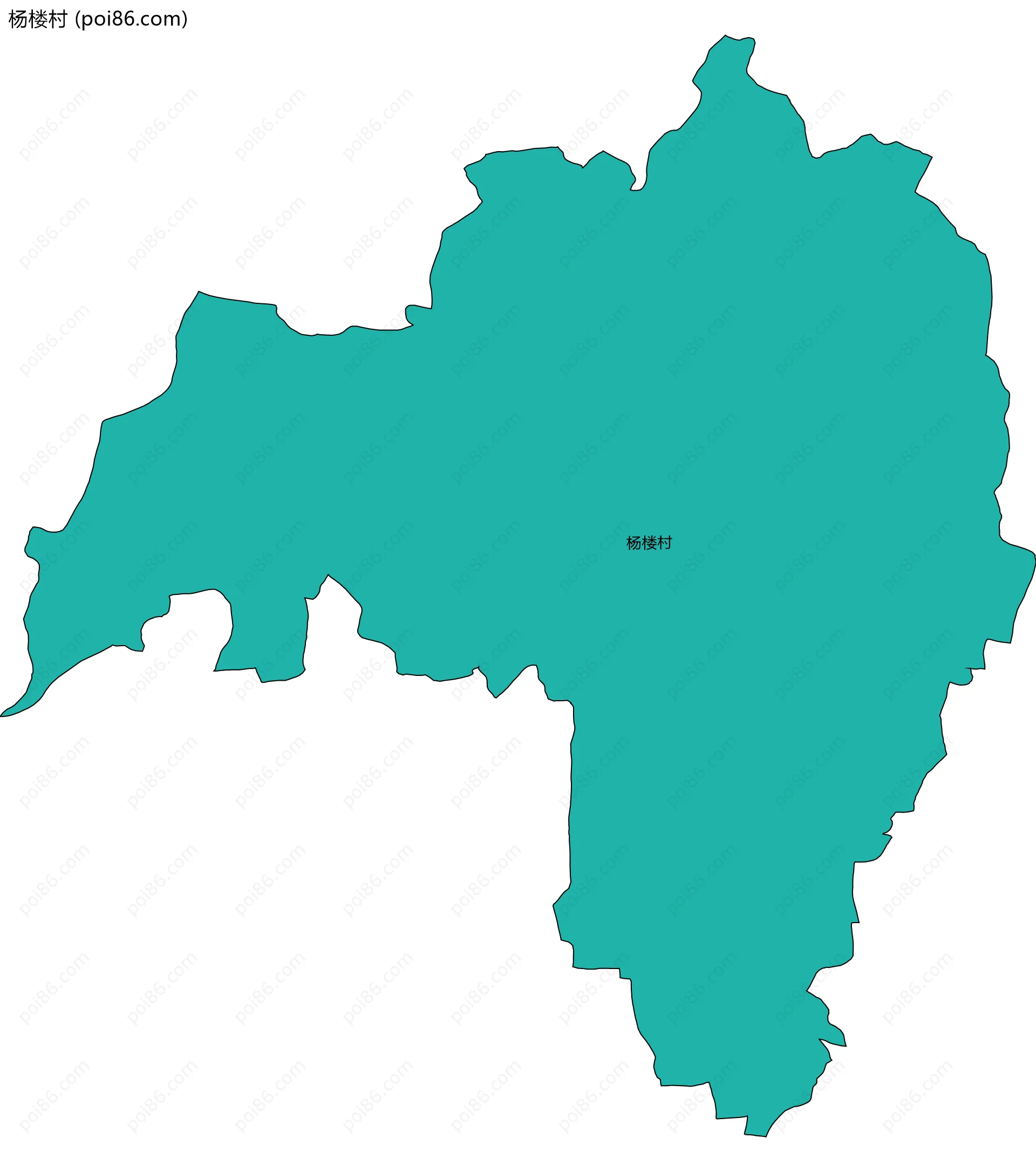 杨楼村边界地图