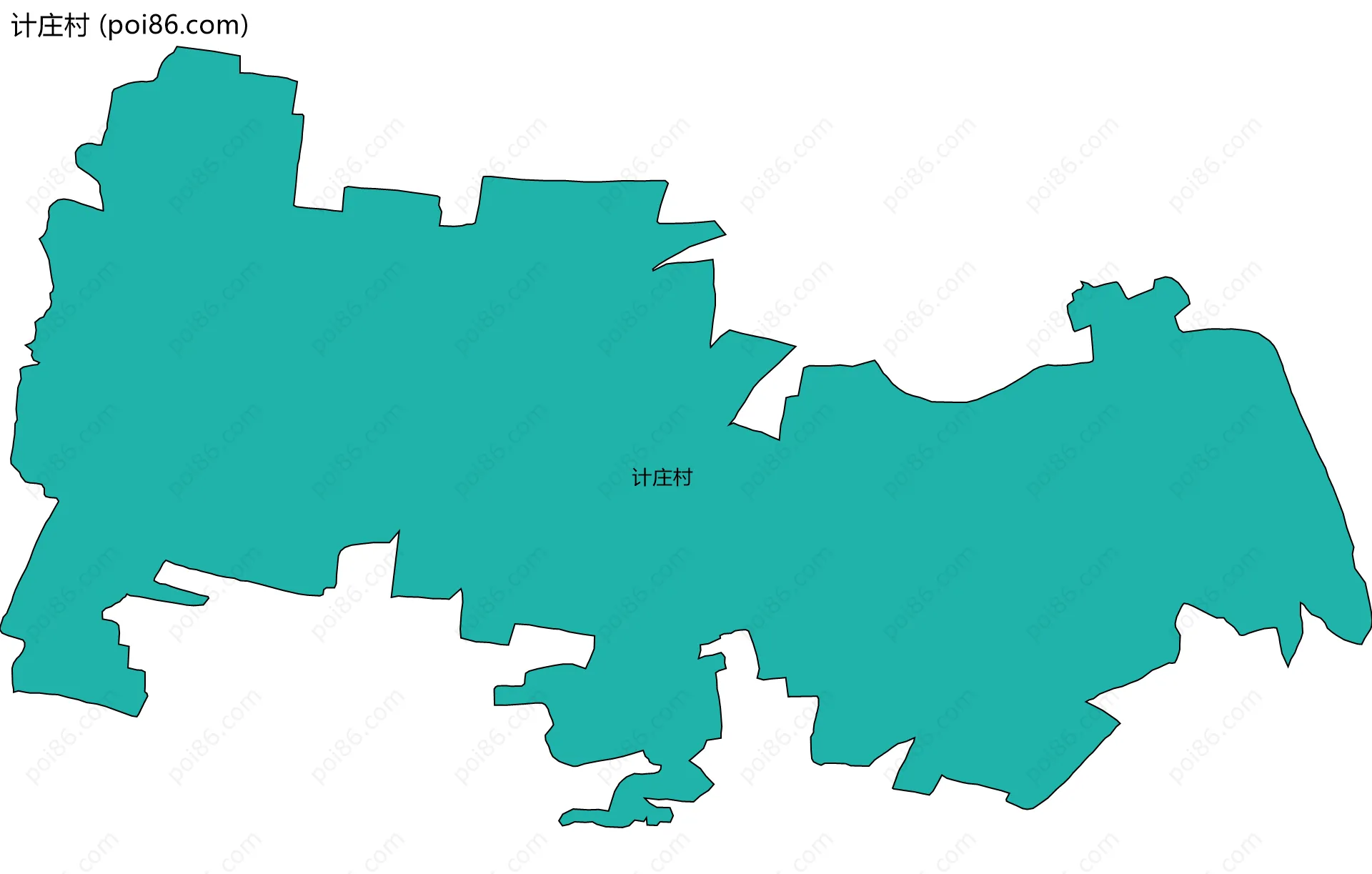 计庄村边界地图