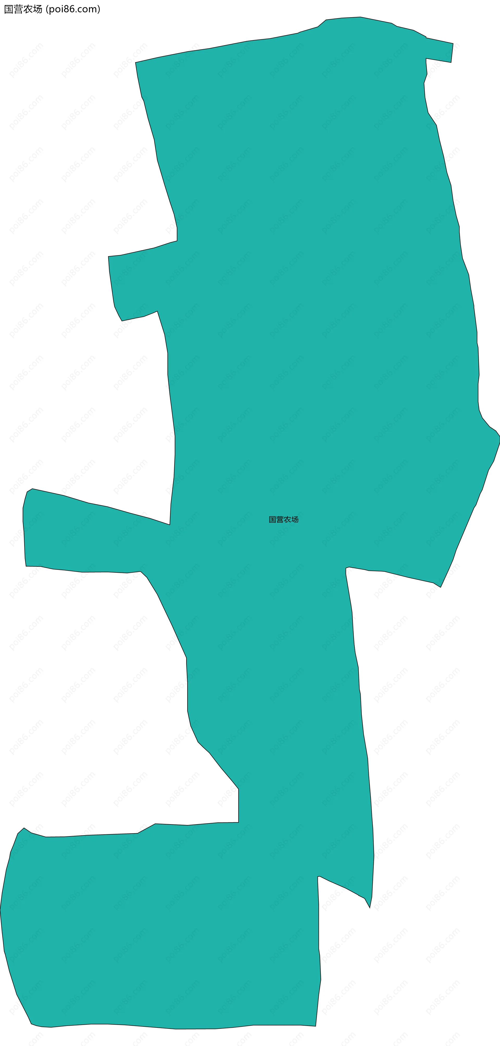 国营农场边界地图