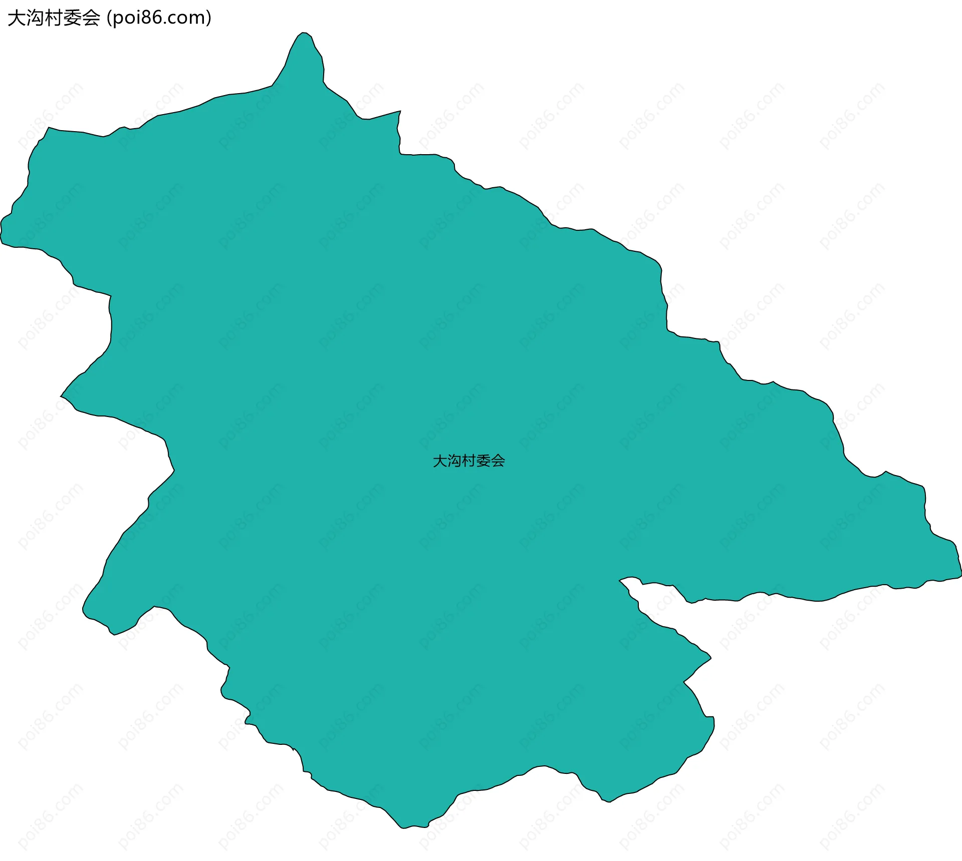 大沟村委会边界地图