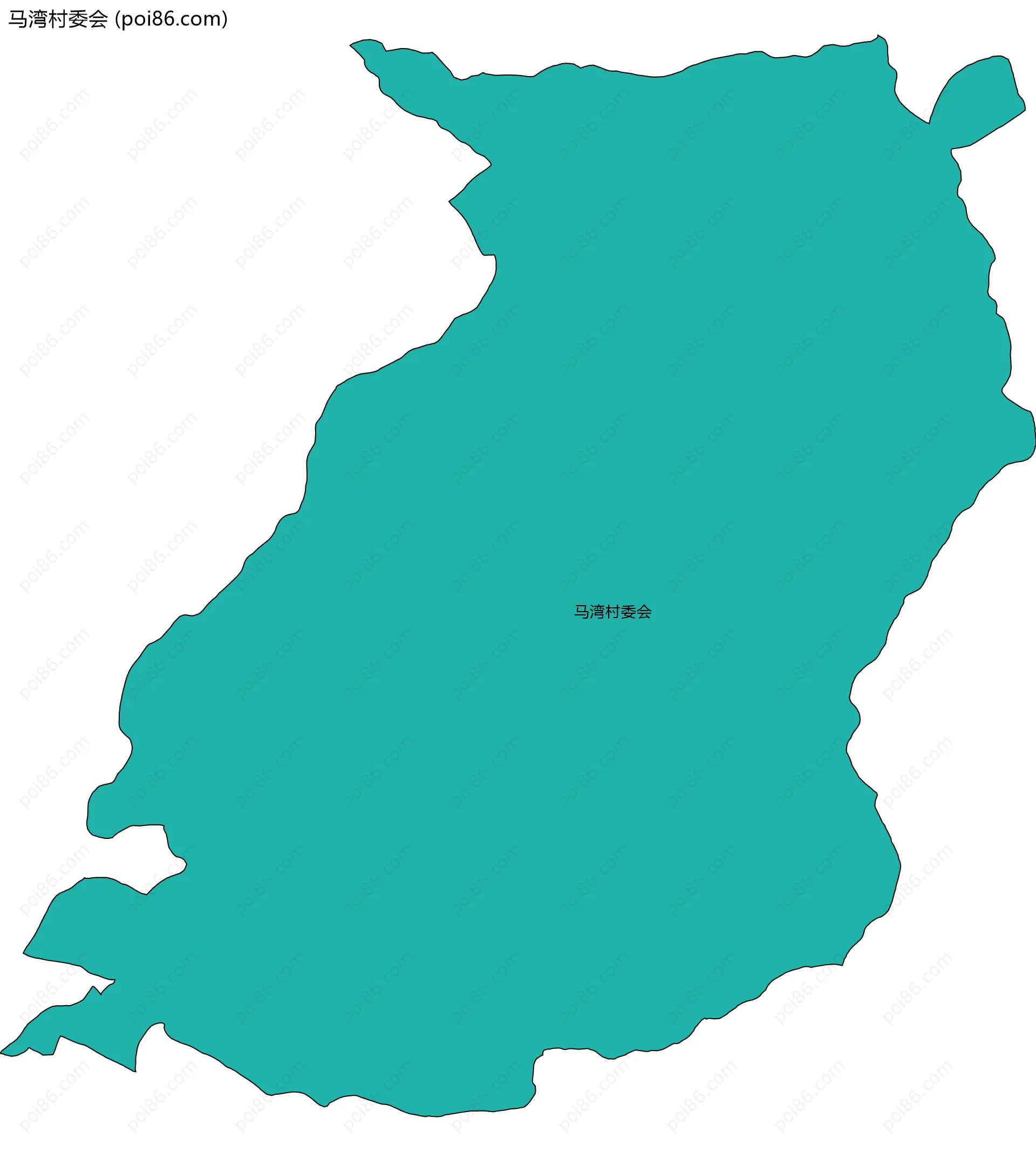 马湾村委会边界地图