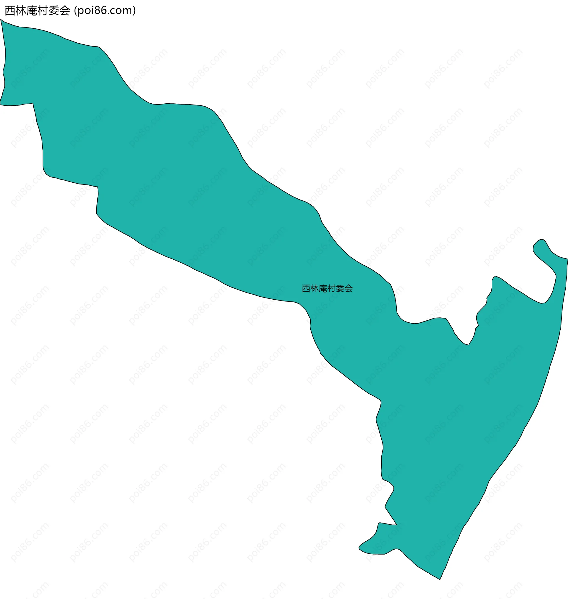 西林庵村委会边界地图