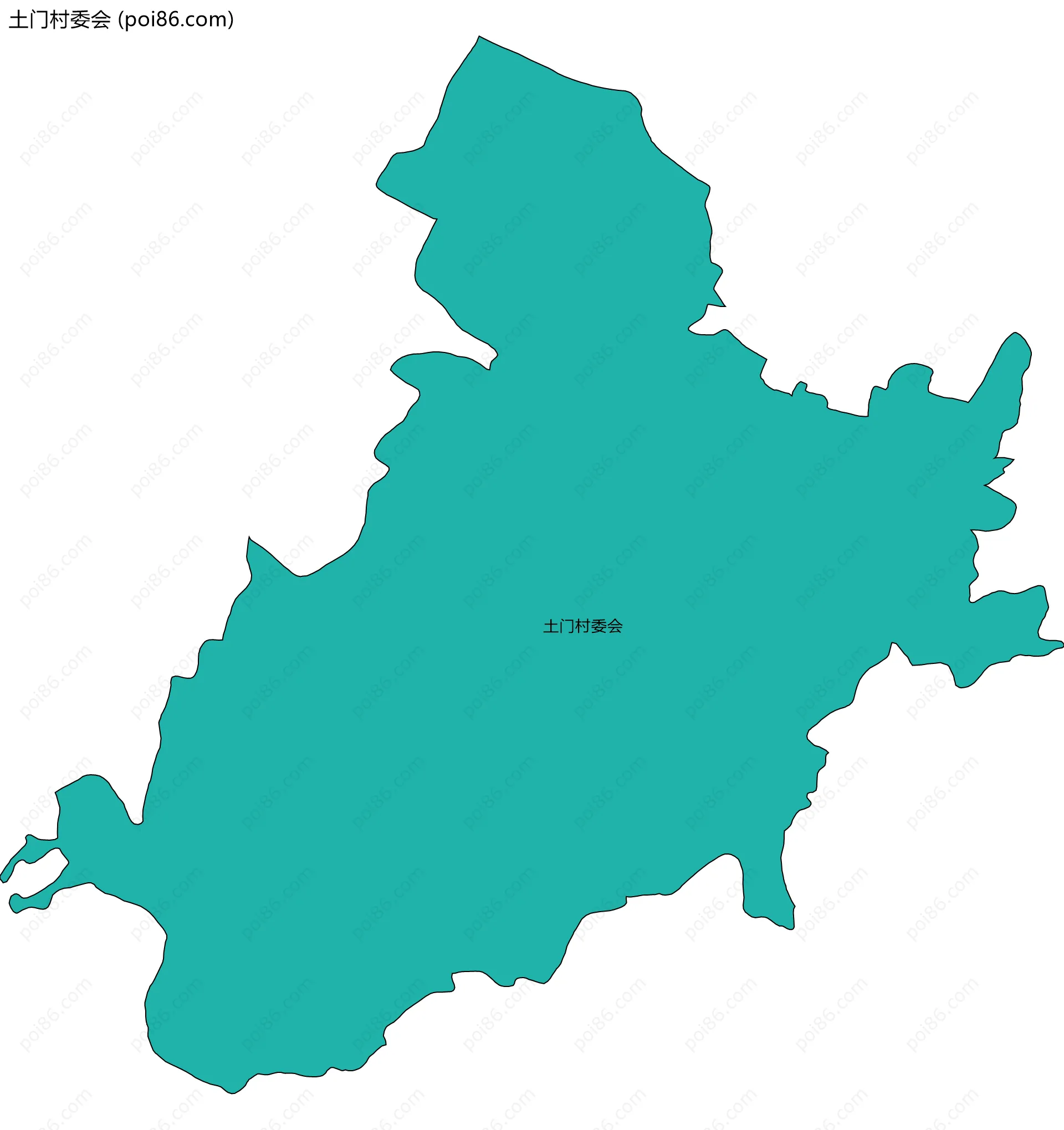 土门村委会边界地图