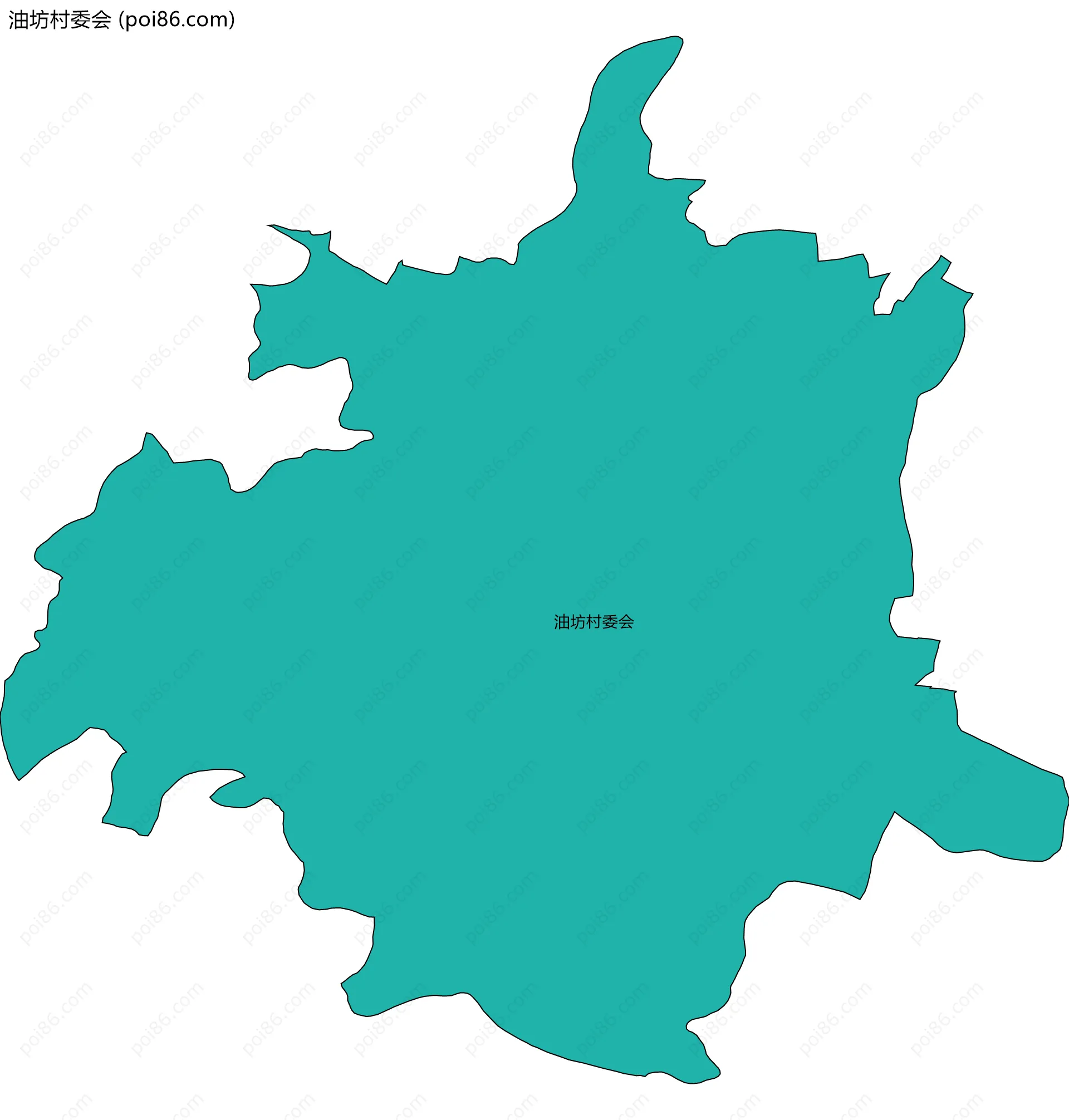 油坊村委会边界地图