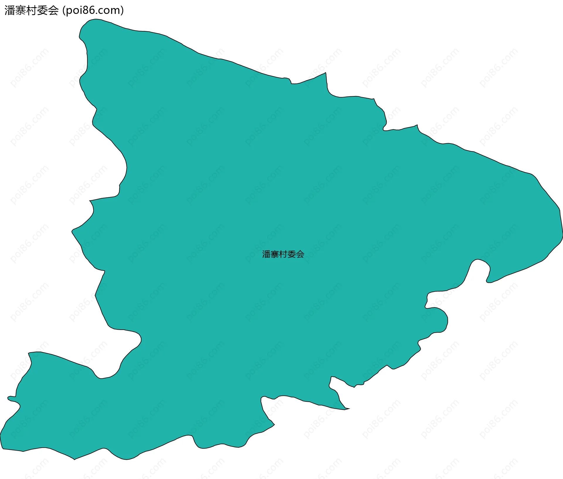 潘寨村委会边界地图