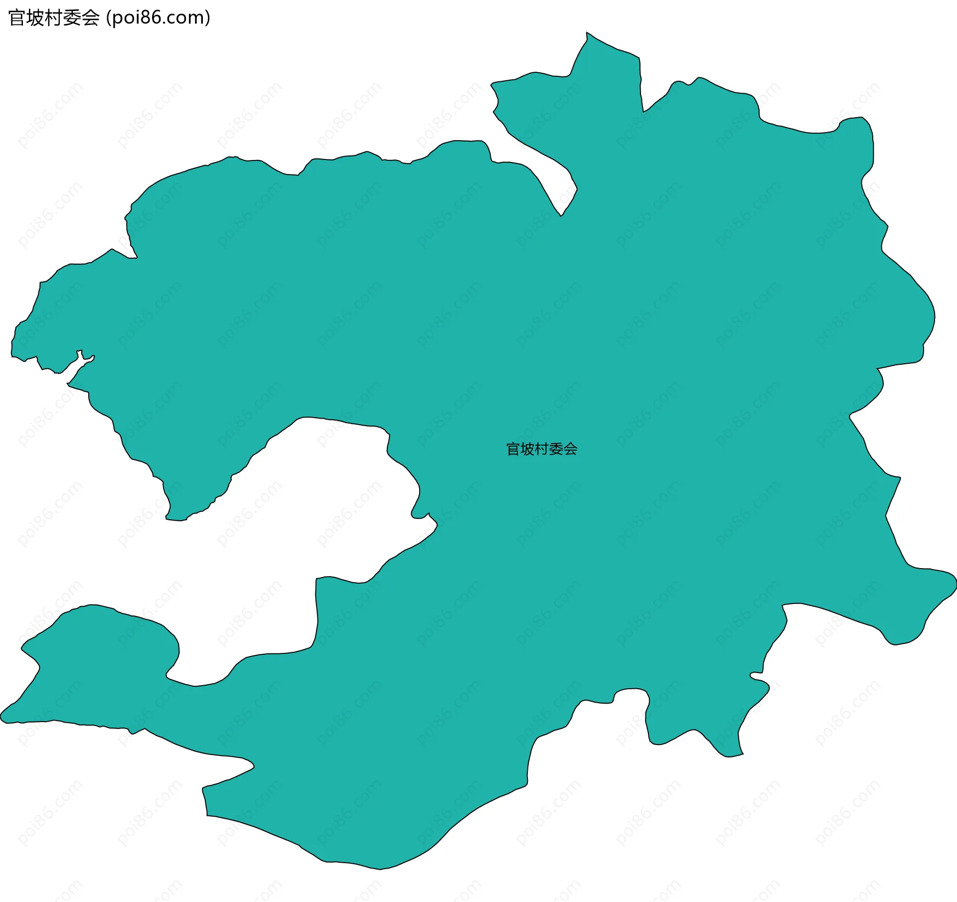 官坡村委会边界地图