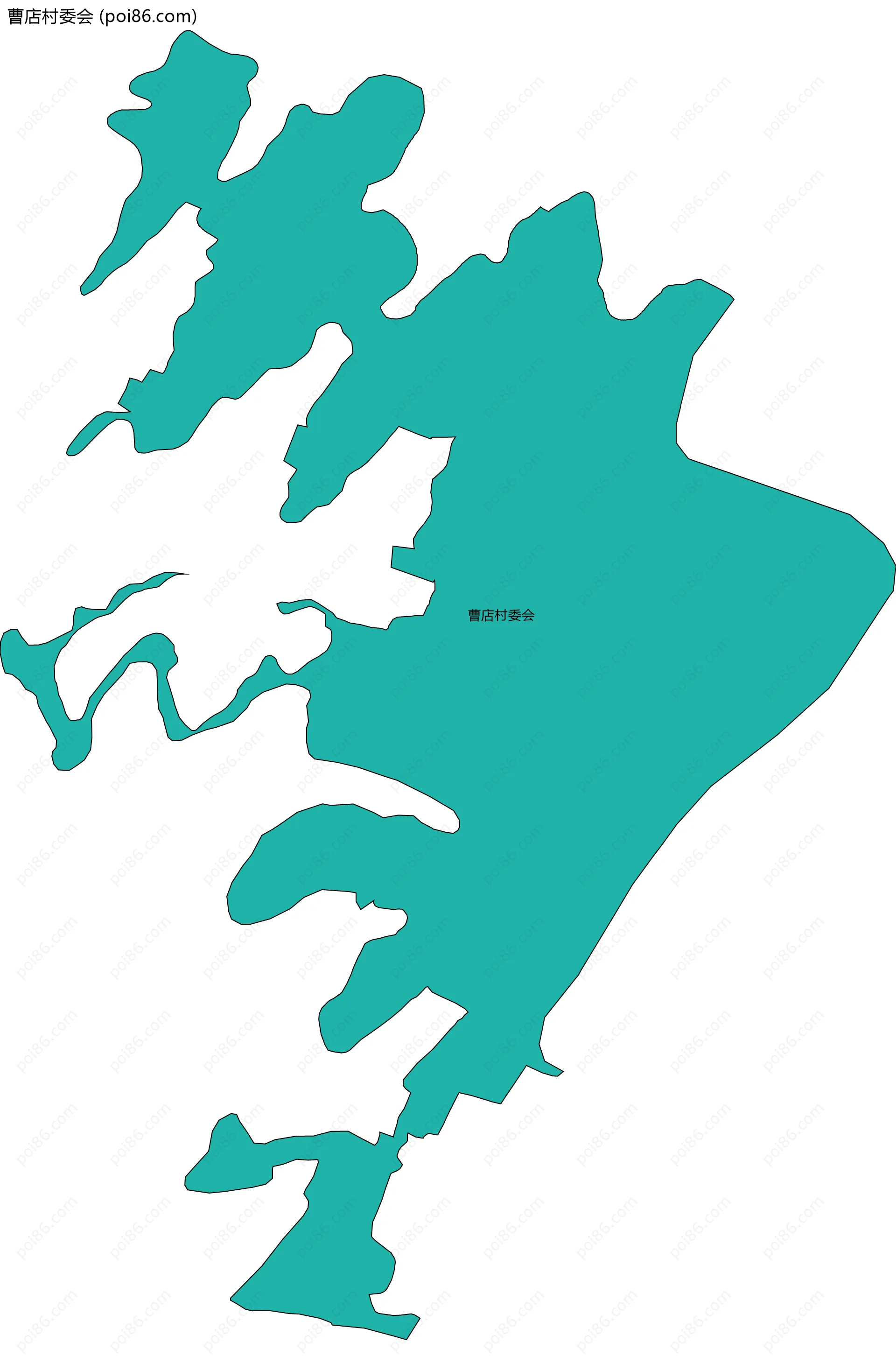 曹店村委会边界地图