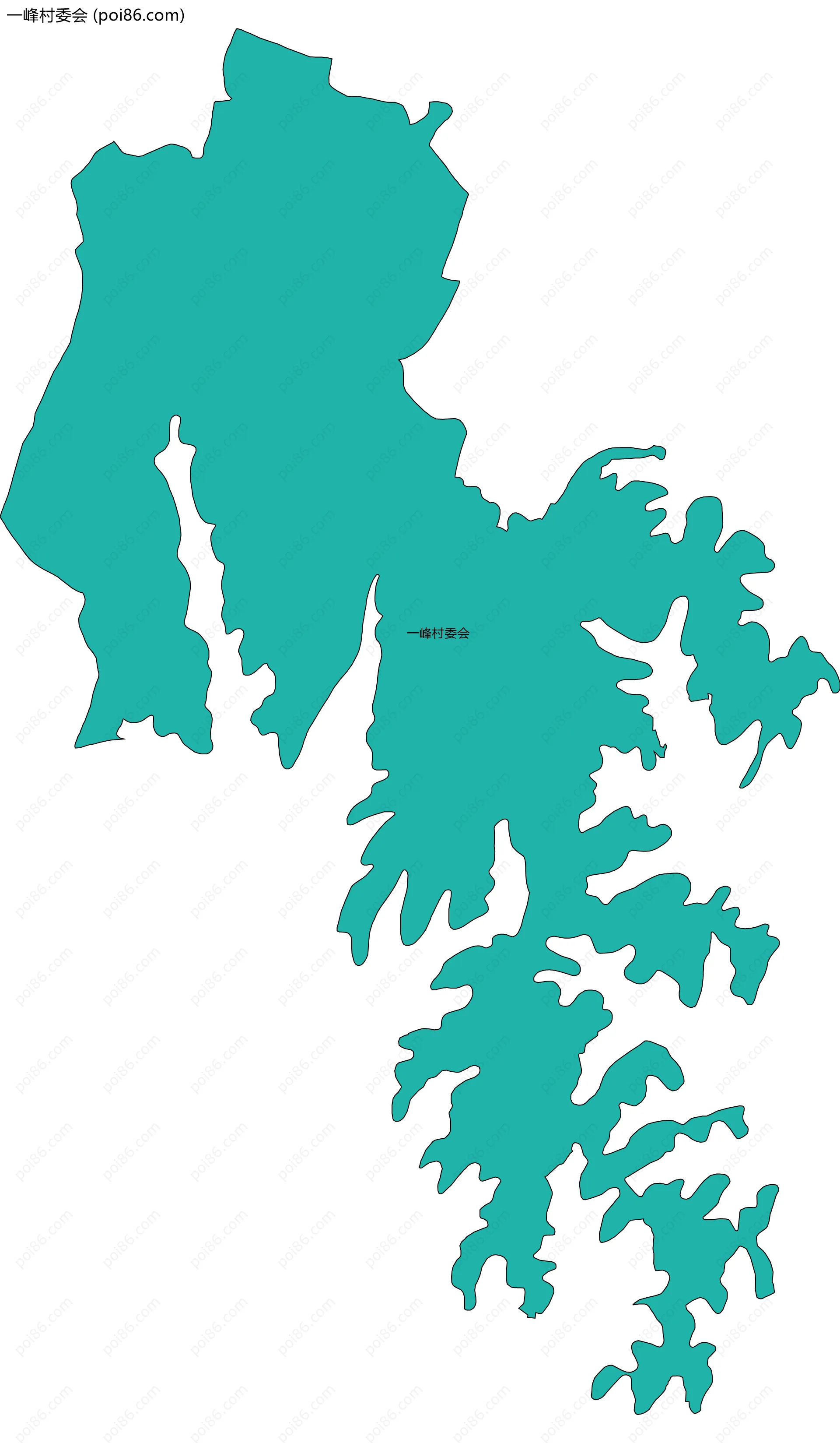 一峰村委会边界地图